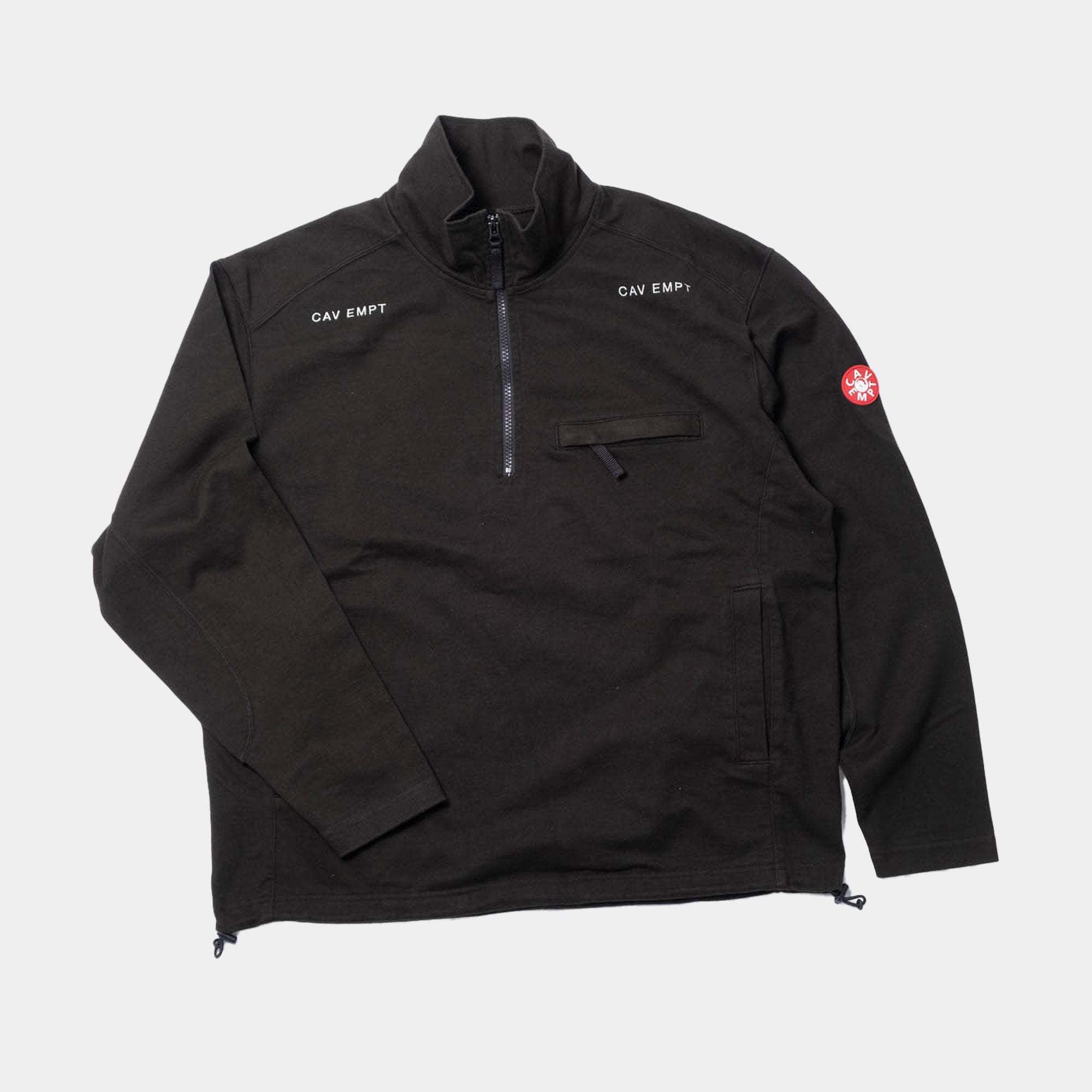 Cav Empt Half Zip Light Pullover - Black