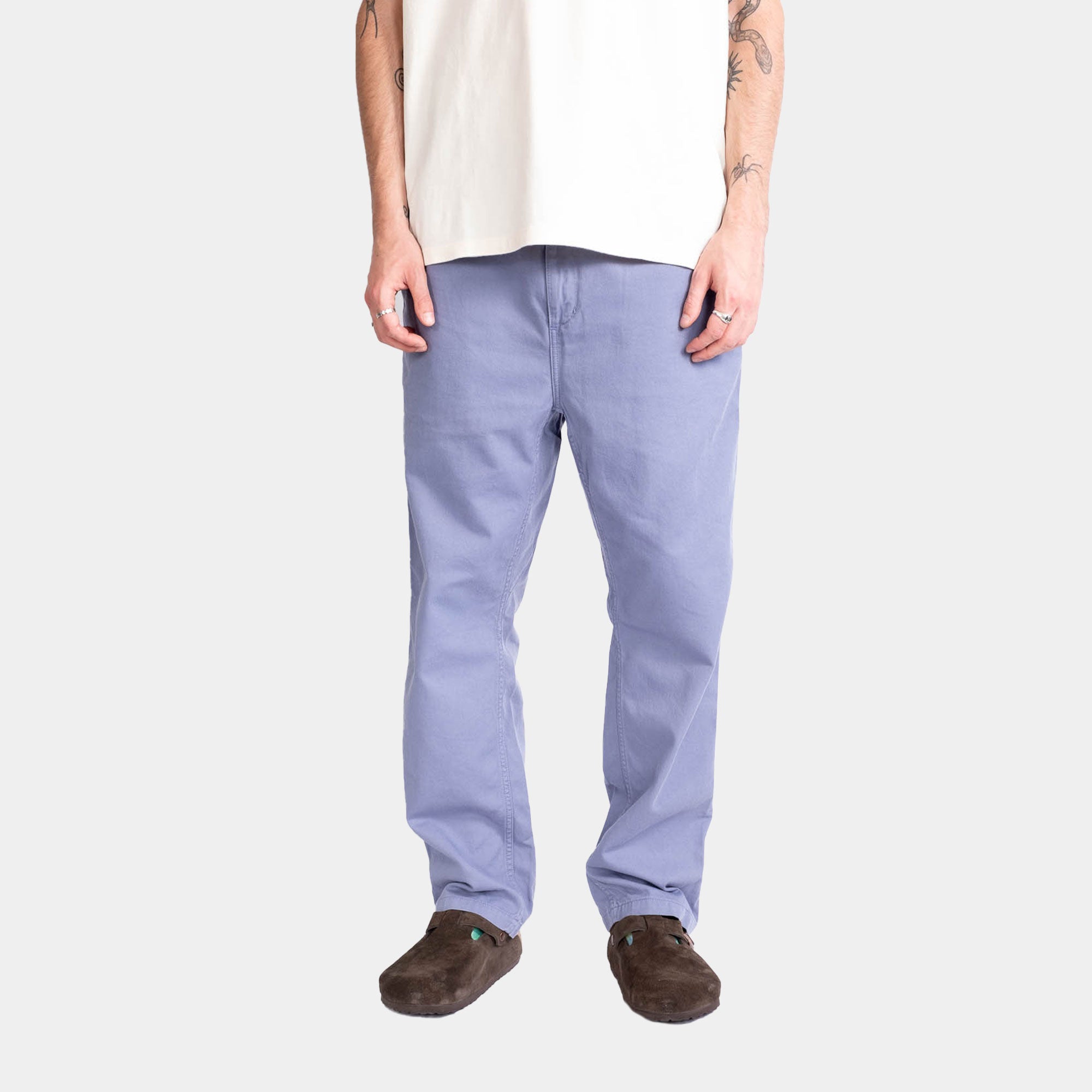 Carhartt WIP Flint Pant - Blue Garment Dyed