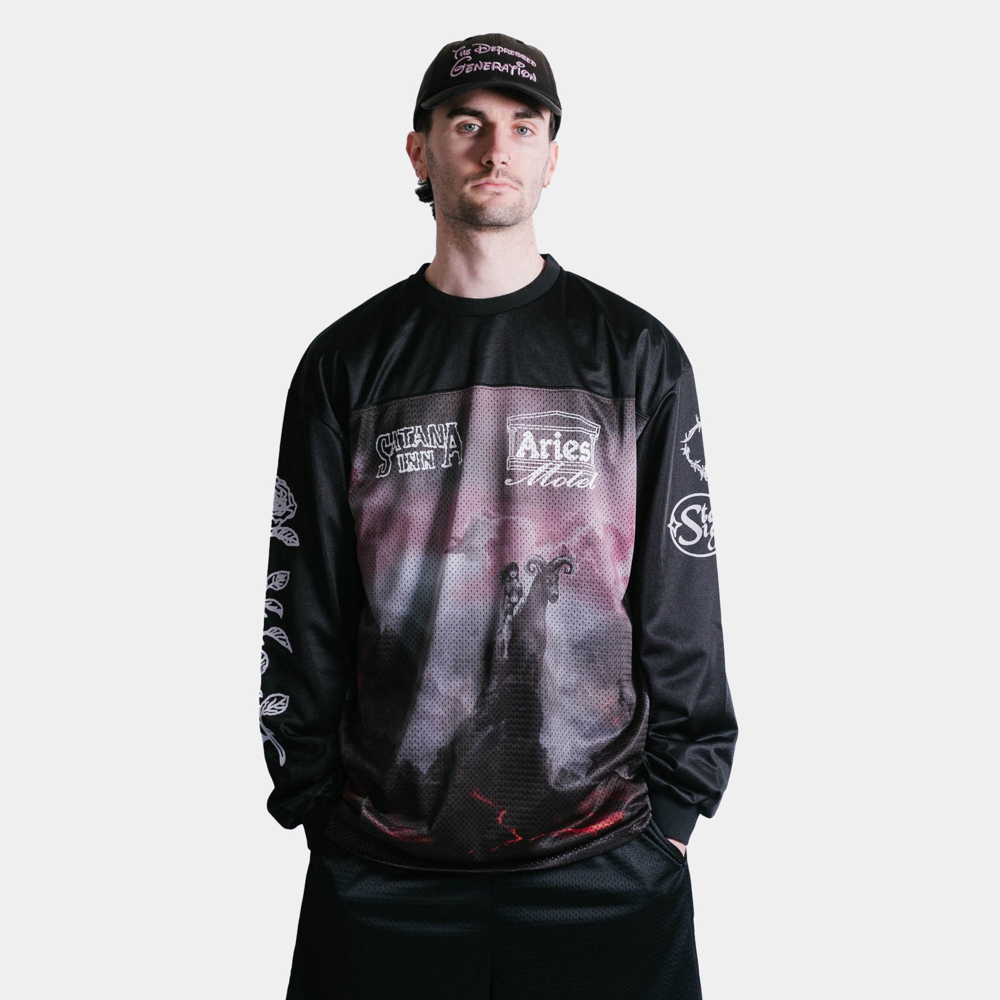 Aries Ramscape Airtex LS Tee - Multi