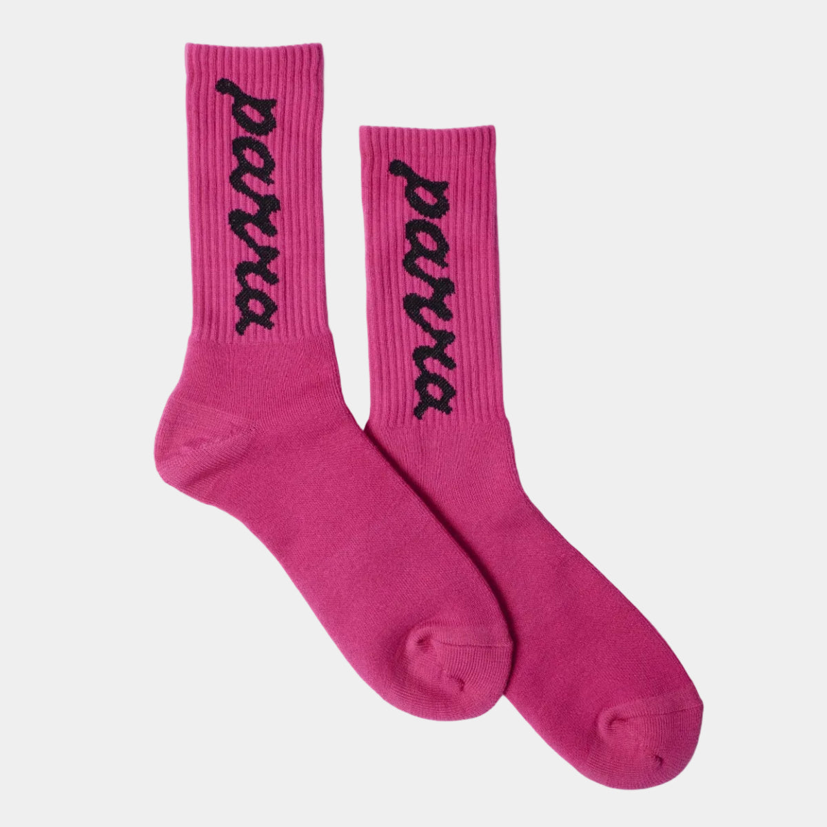 By Parra Lowercase Scriptlogo Crew Socks - Hot Pink