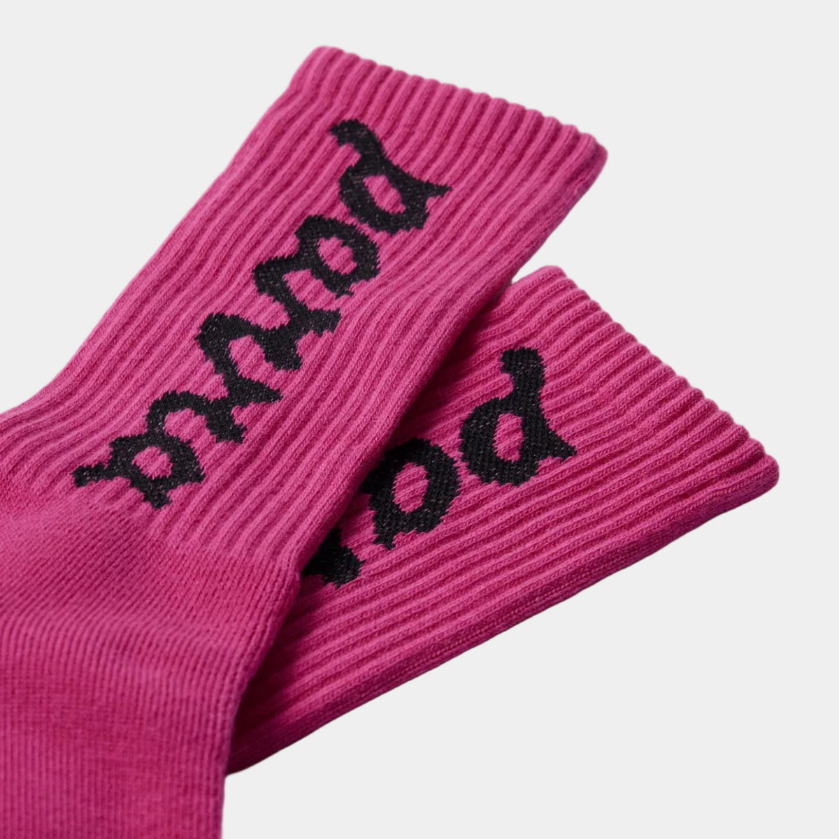 By Parra Lowercase Scriptlogo Crew Socks - Hot Pink