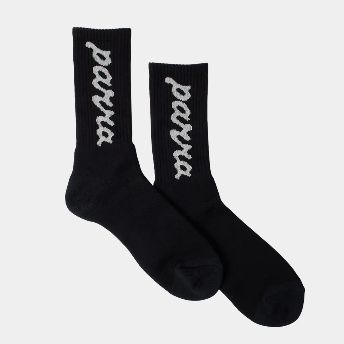 By Parra Lowercase Scriptlogo Crew Socks - Black