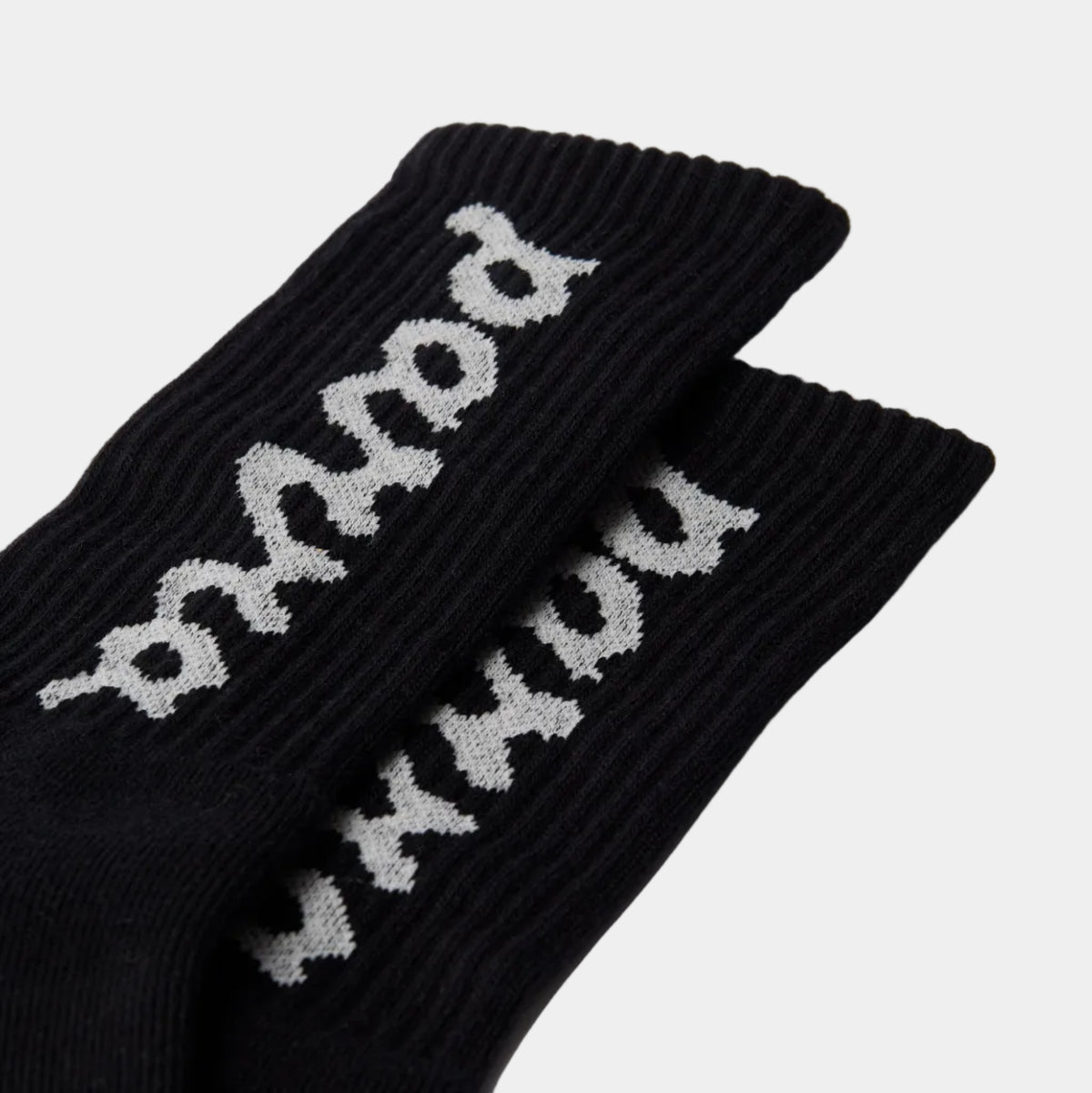 By Parra Lowercase Scriptlogo Crew Socks - Black