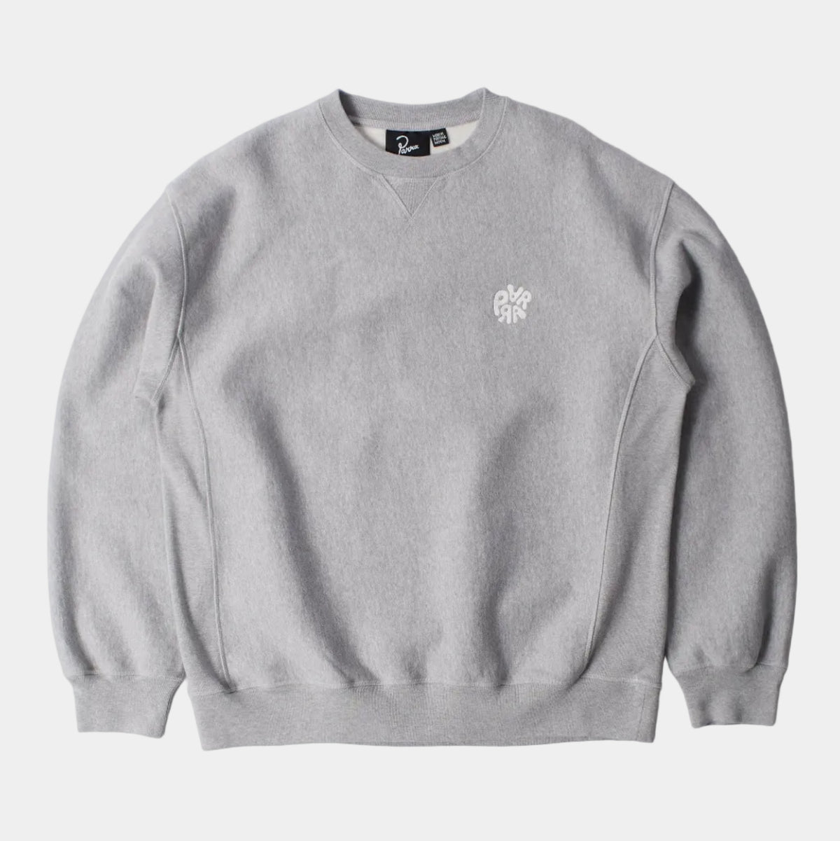 By Parra Balloon Logo Crossgrain Crew Neck Sweatshirt - Heather Grey
