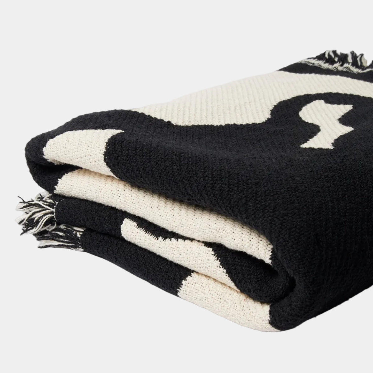 By Parra Waiting For You Throw Blanket - Black
