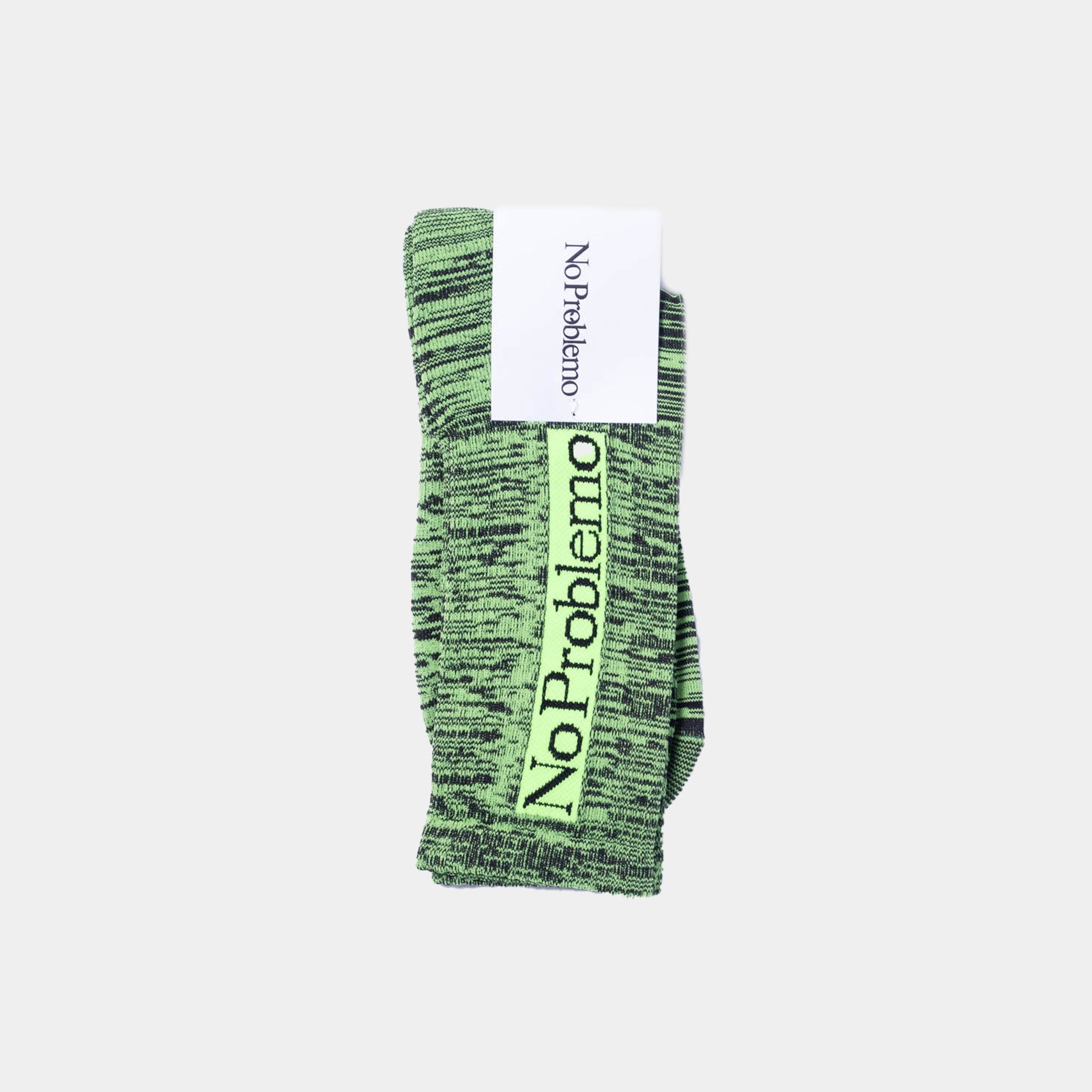 No Problemo Glitch Knit Sock - Green