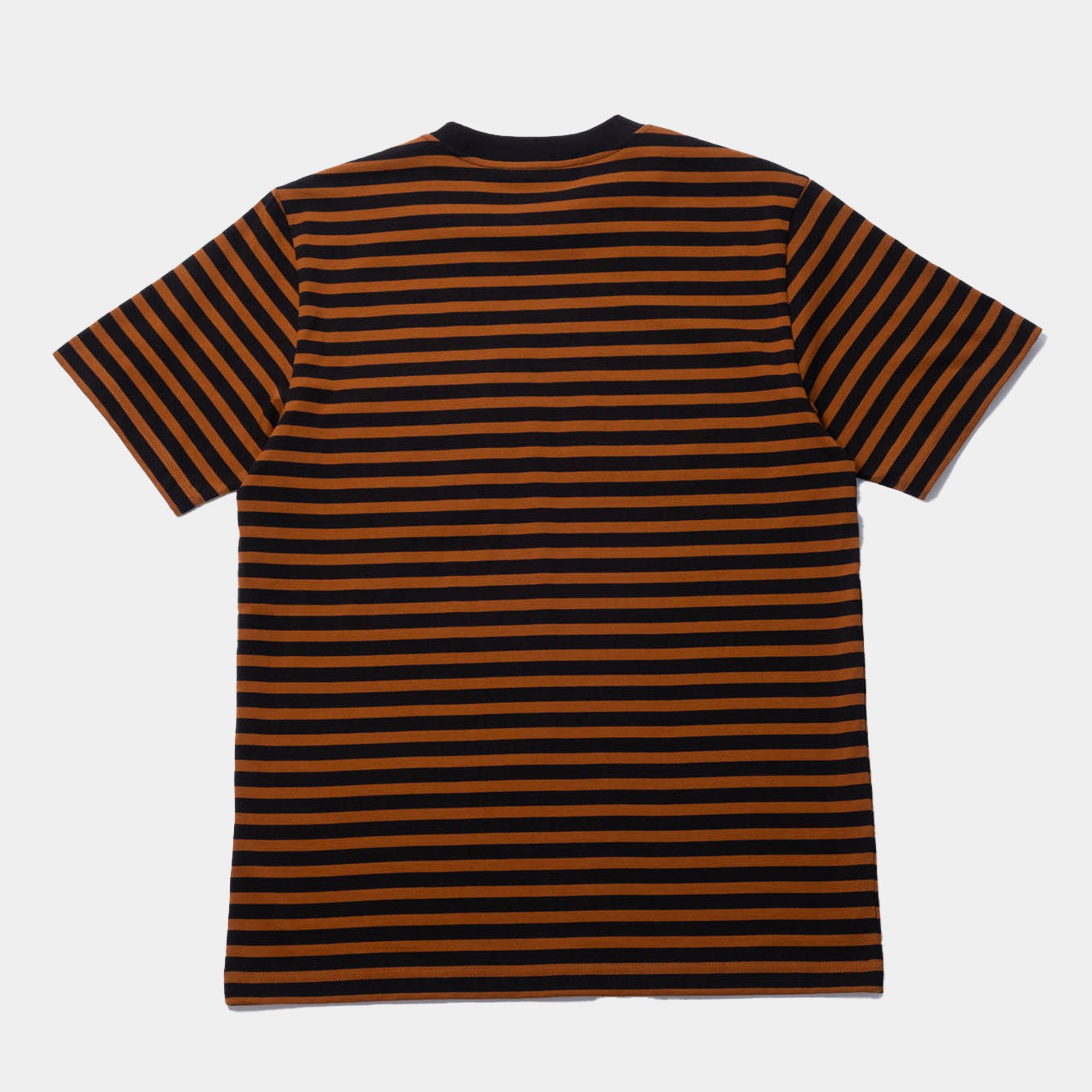 Carhartt WIP Seidler Stripe Pocket T-Shirt - Deep H Brown/Black