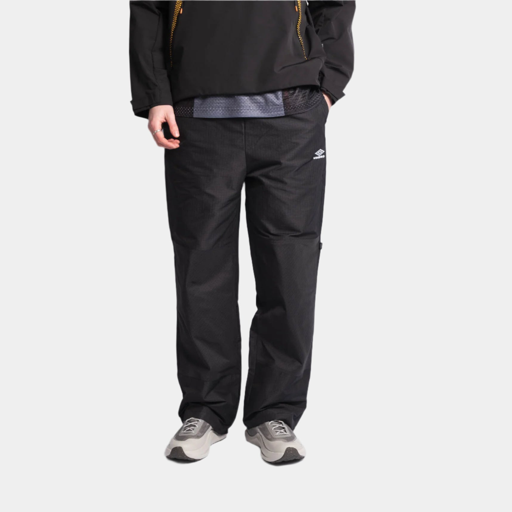 Umbro Check Track Pants - Navy/Dark Brown