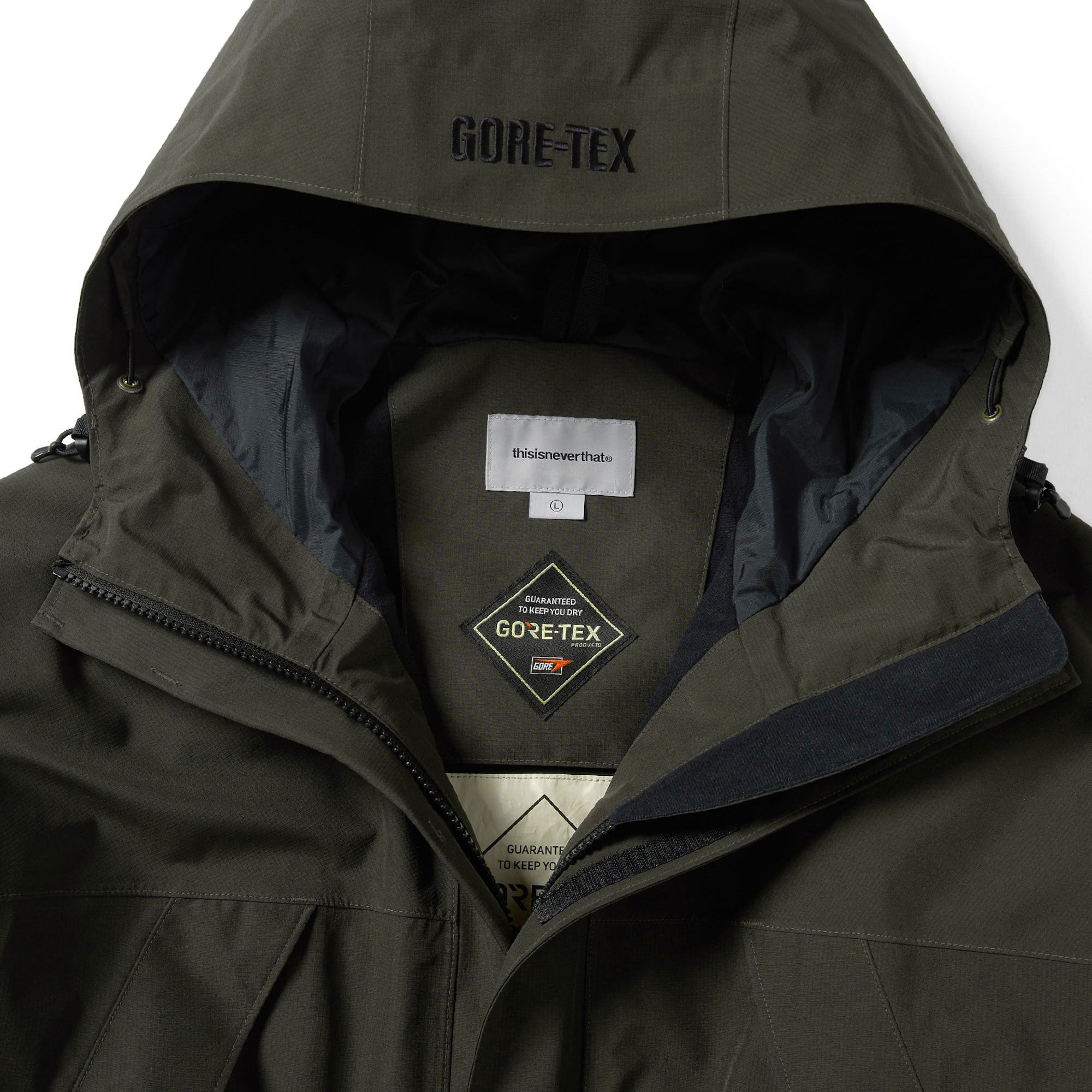 thisisneverthat GORETEX 2L Wet Weather Jacket - Olive