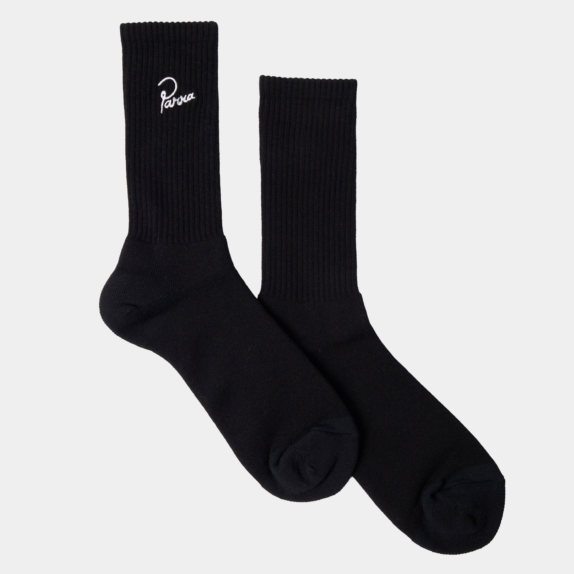 By Parra Signature Striped Crew Socks - Black