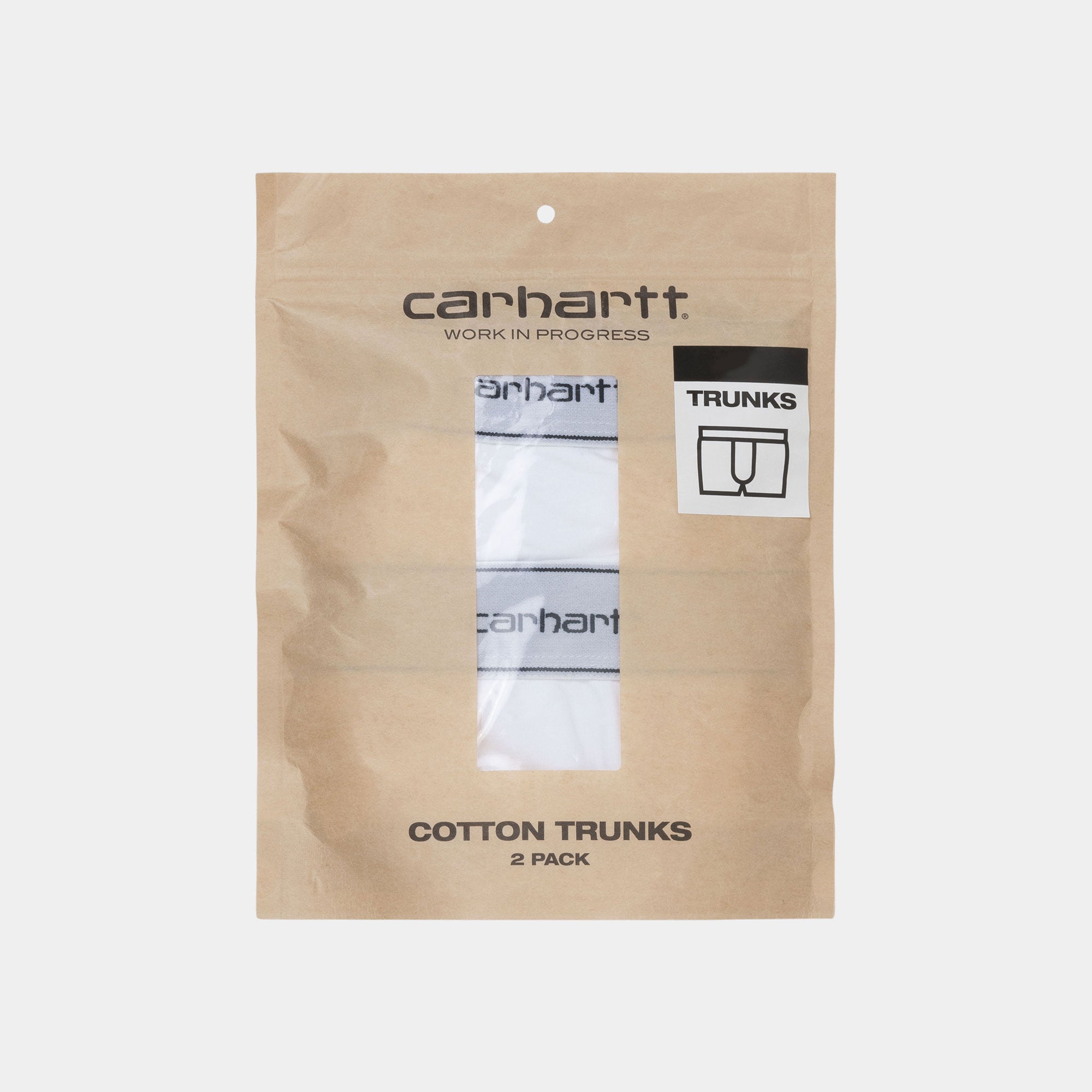 Carhartt WIP 2 Pack Cotton Trunks - White