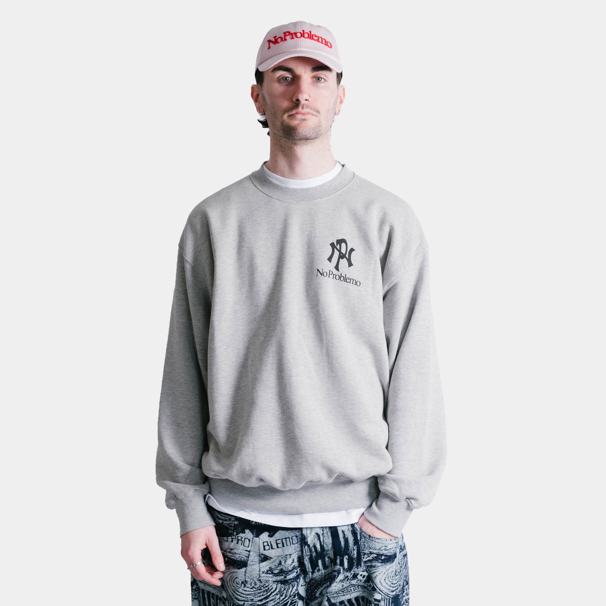 No Problemo NYP Sweatshirt - Grey Marl