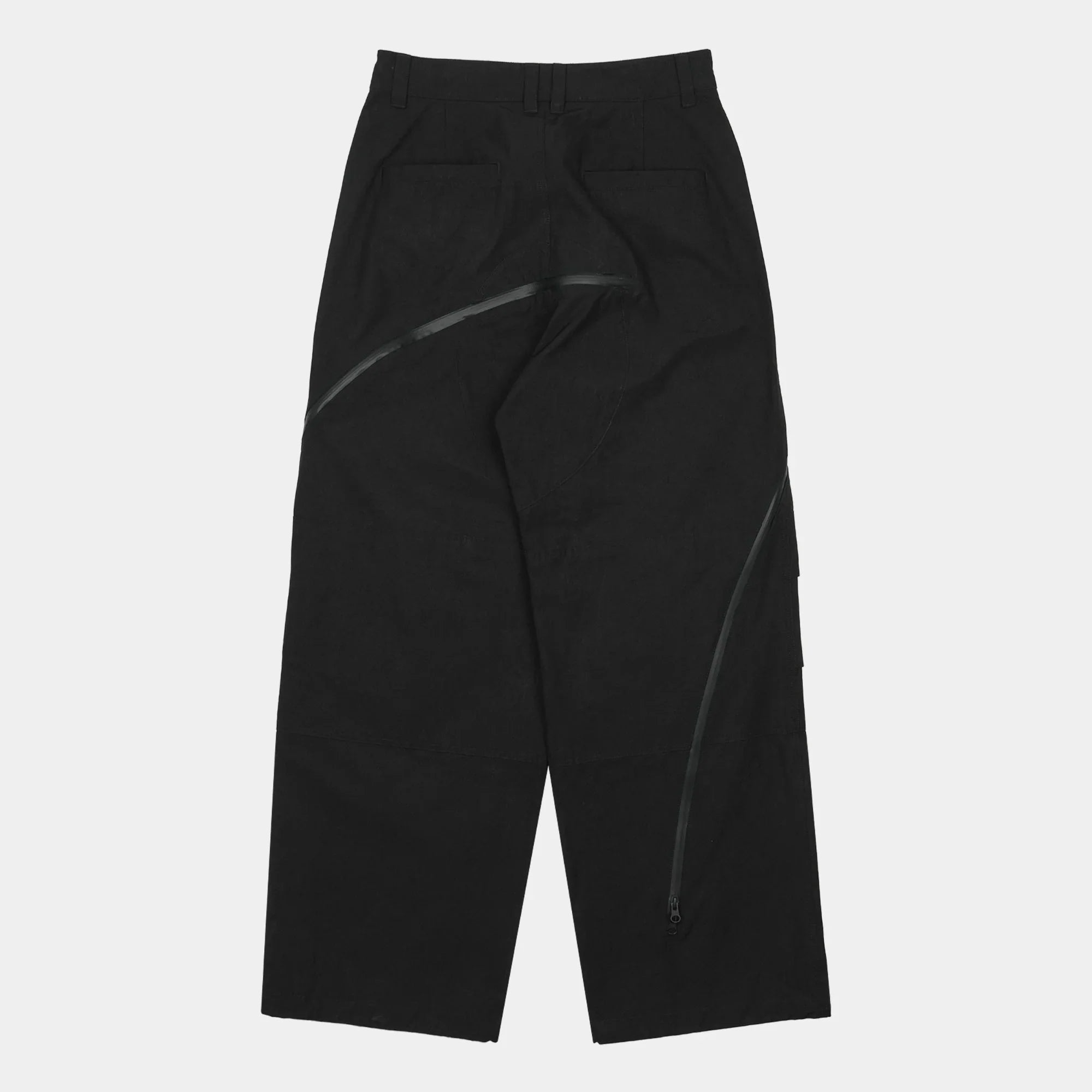 San San Affine Curve Pants - Black