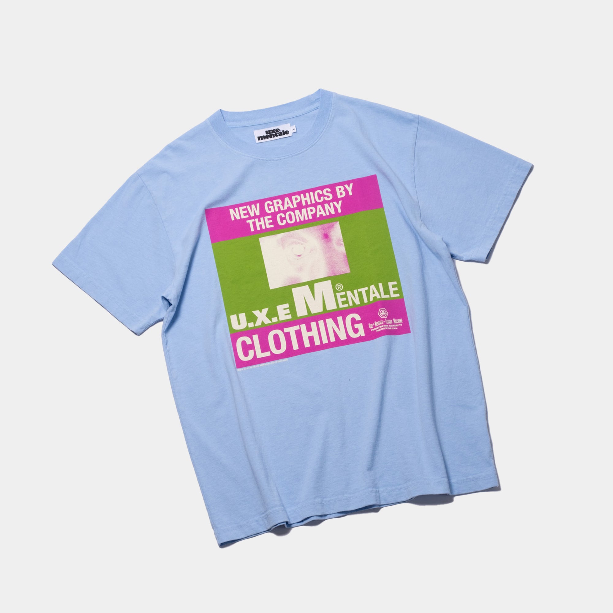 Uxe Mentale New Graphics (A.K.A The Company) Tee - Washed Light Blue