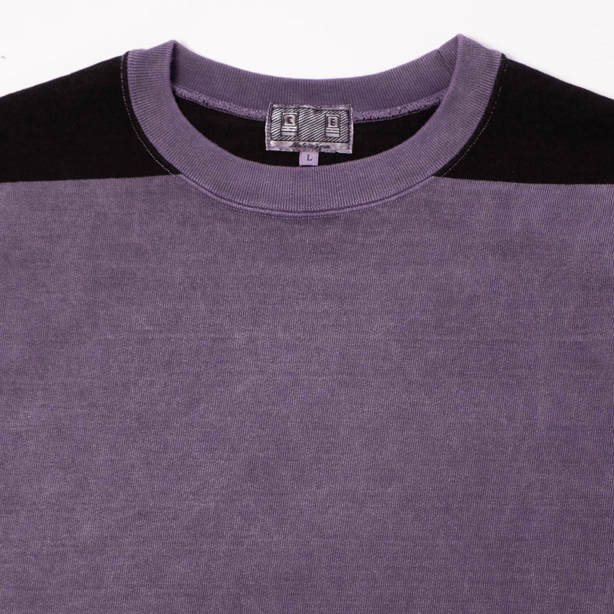 Cav Empt Overdye Stripe Long Sleeve Crew Neck - Purple