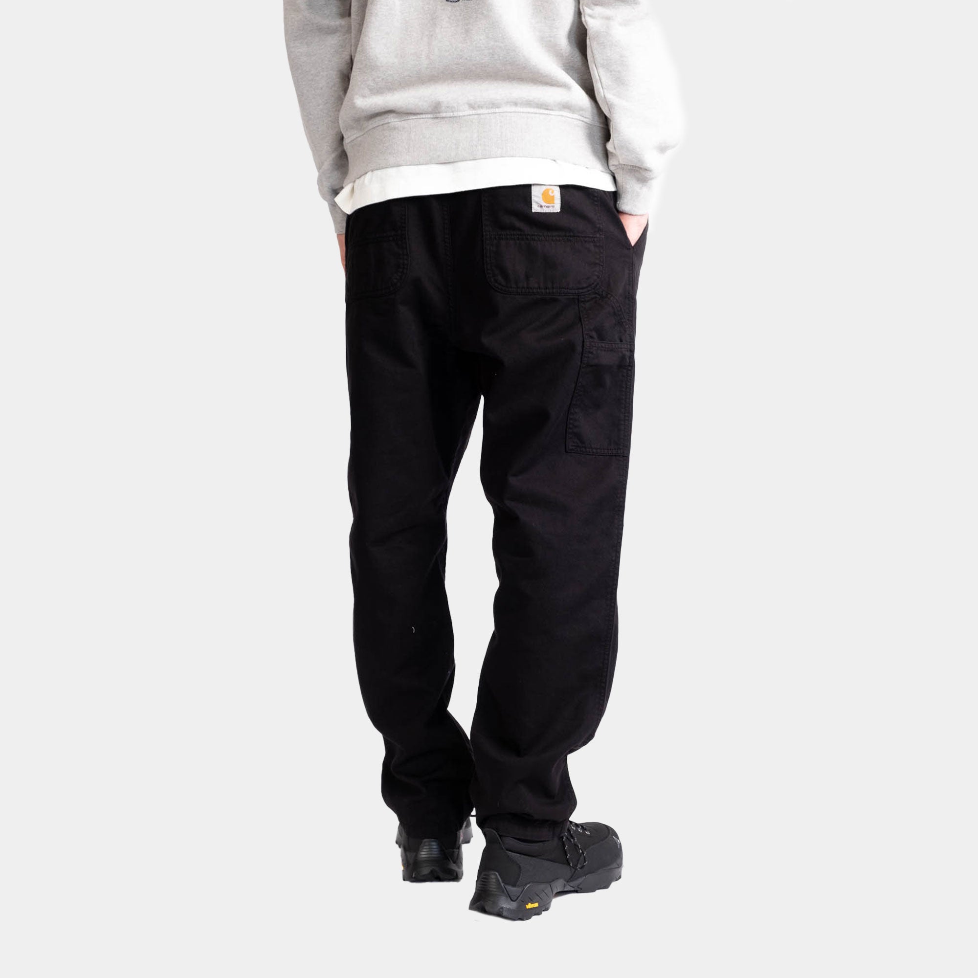 Carhartt WIP Flint Pant - Black Garment Dyed