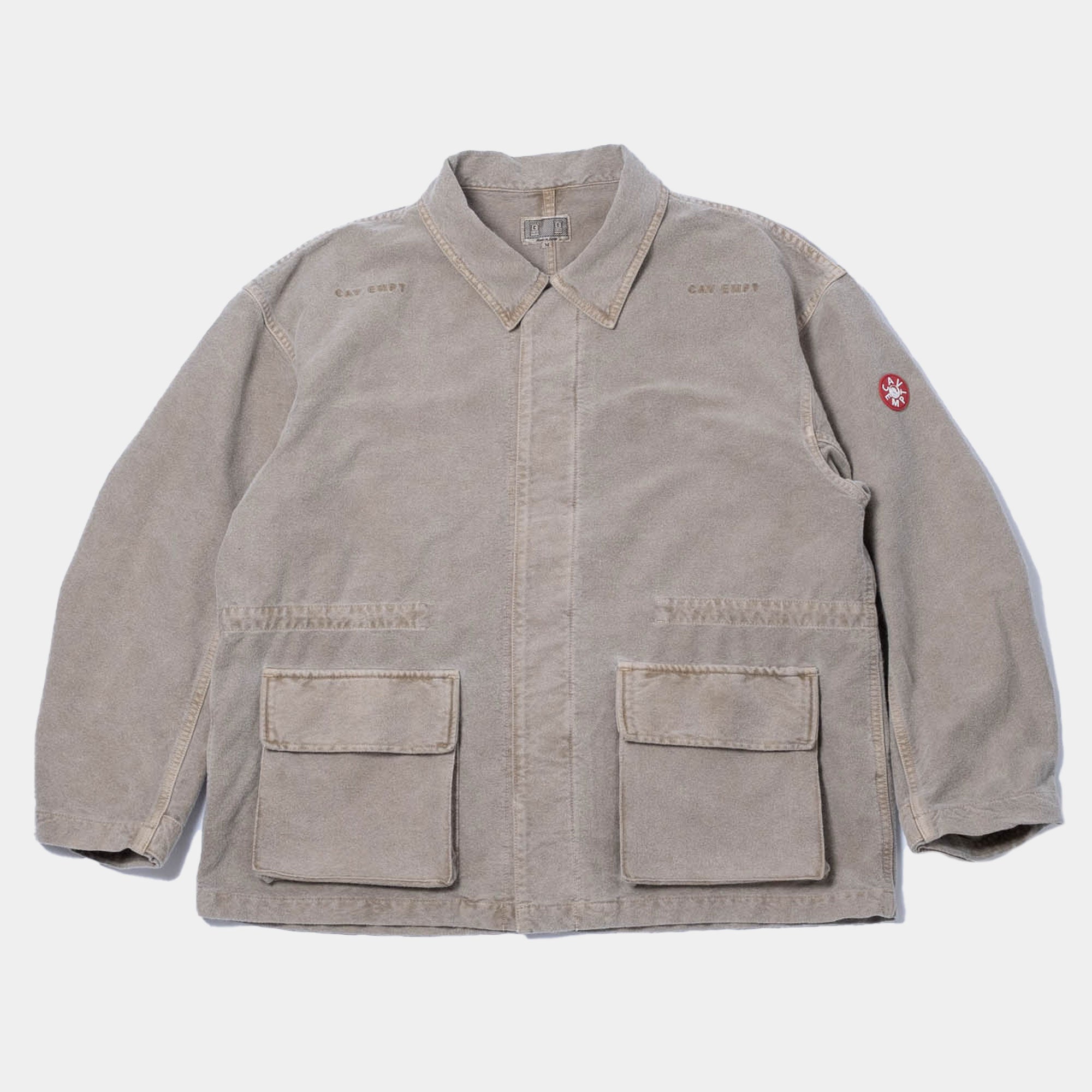 Cav Empt Overdye Cotton Flannel Easy BDU Jacket - Beige