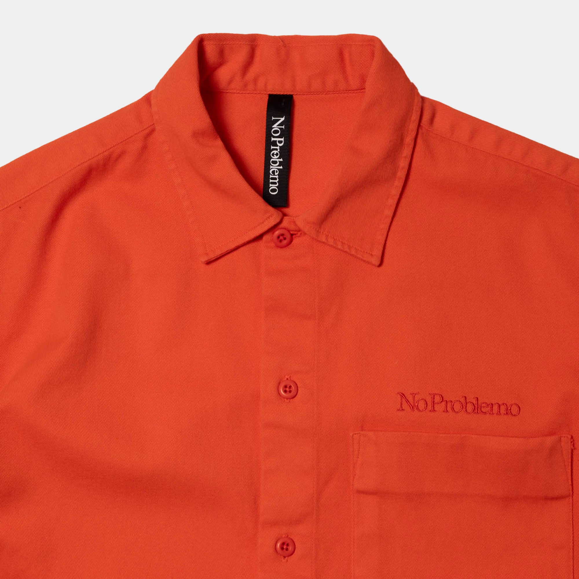 No Problemo Mini Problemo SS Work Shirt - Orange