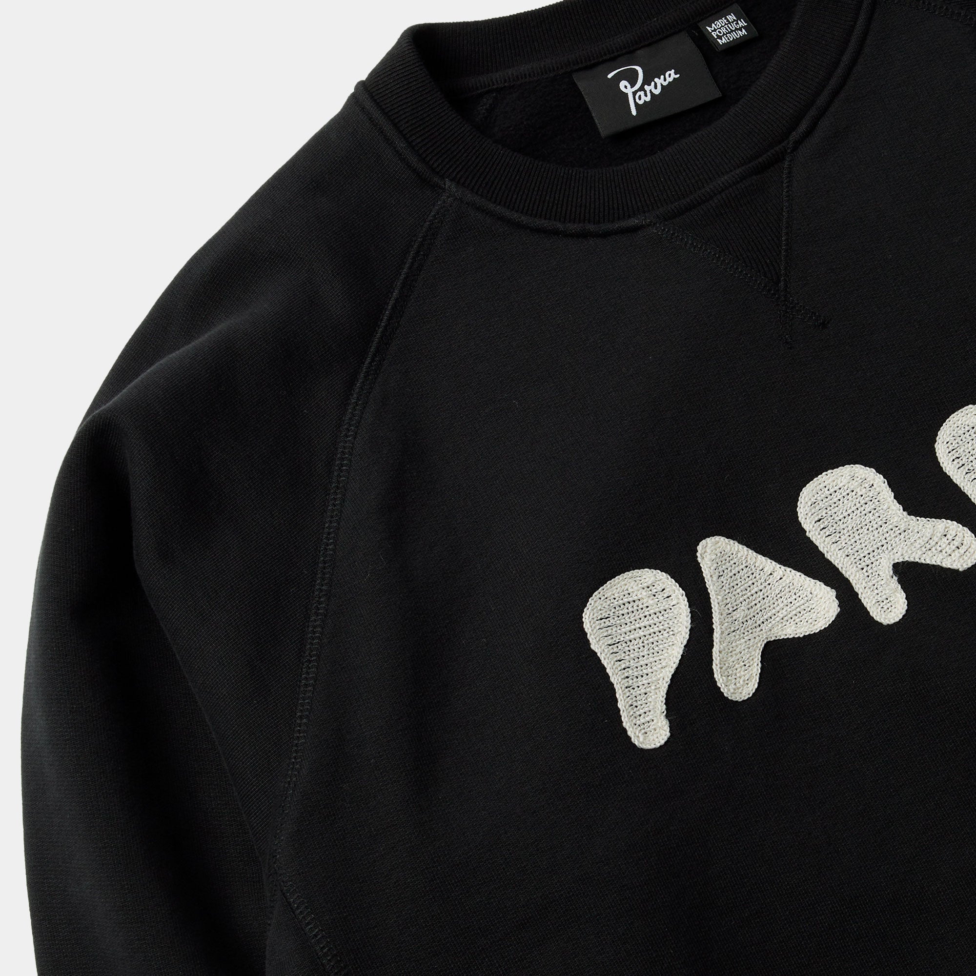 By Parra Blog Logo Crew Neck Sweatshirt - Washed Black