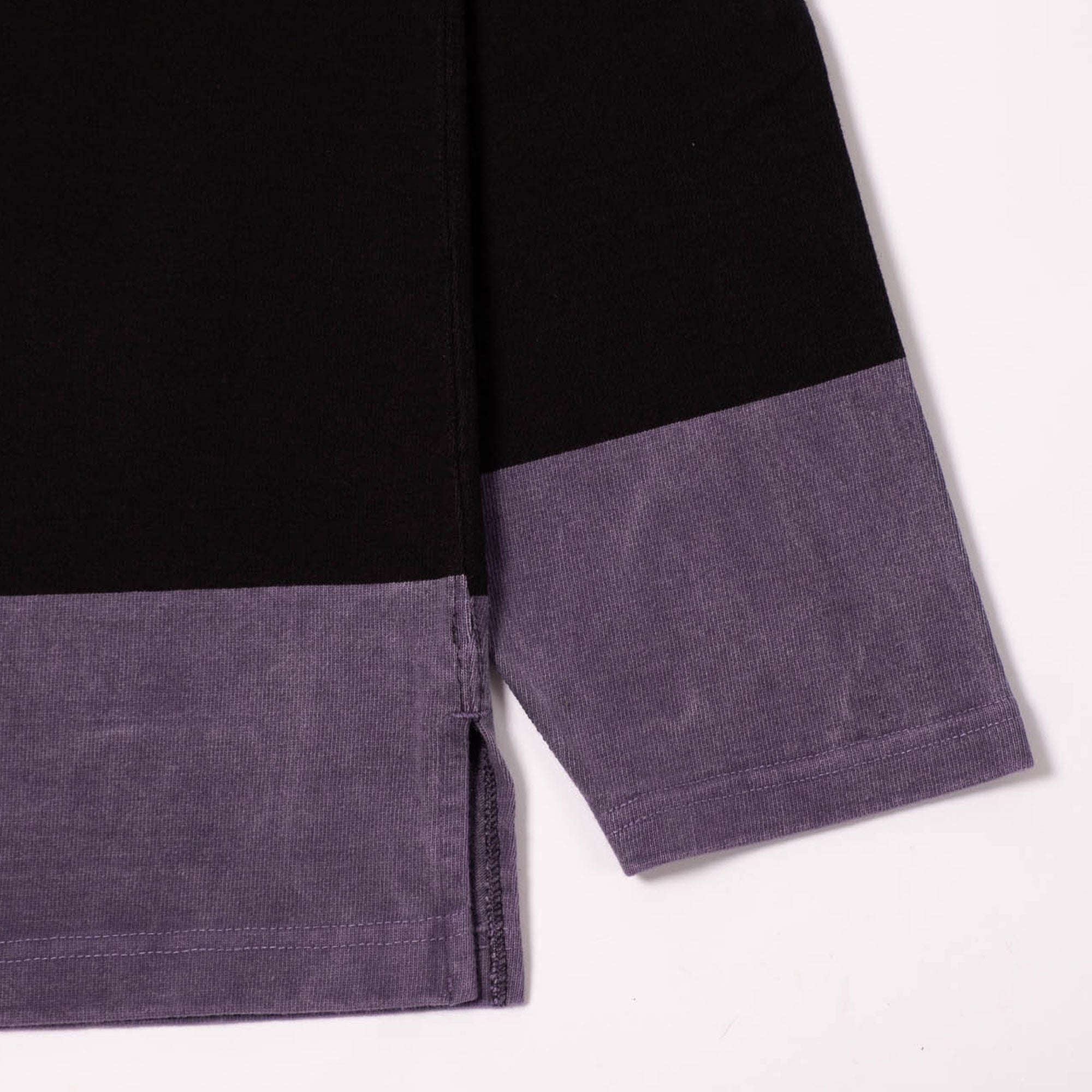 Cav Empt Overdye Stripe Long Sleeve Crew Neck - Purple