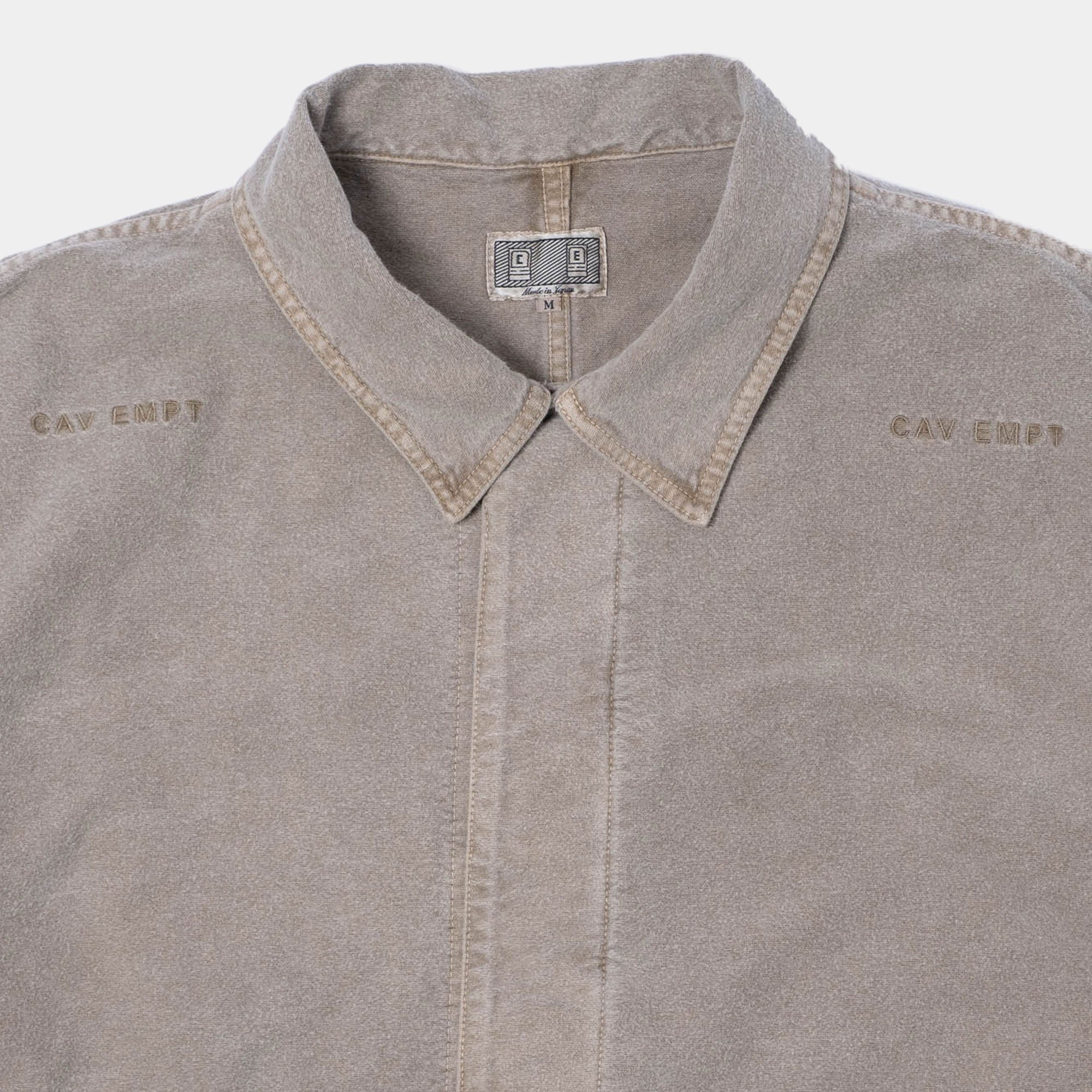 Cav Empt Overdye Cotton Flannel Easy BDU Jacket - Beige