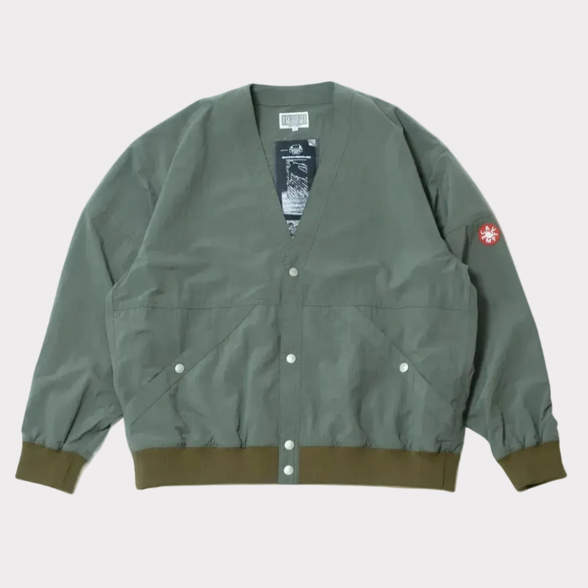Cav Empt Nylon Cardigan - Green