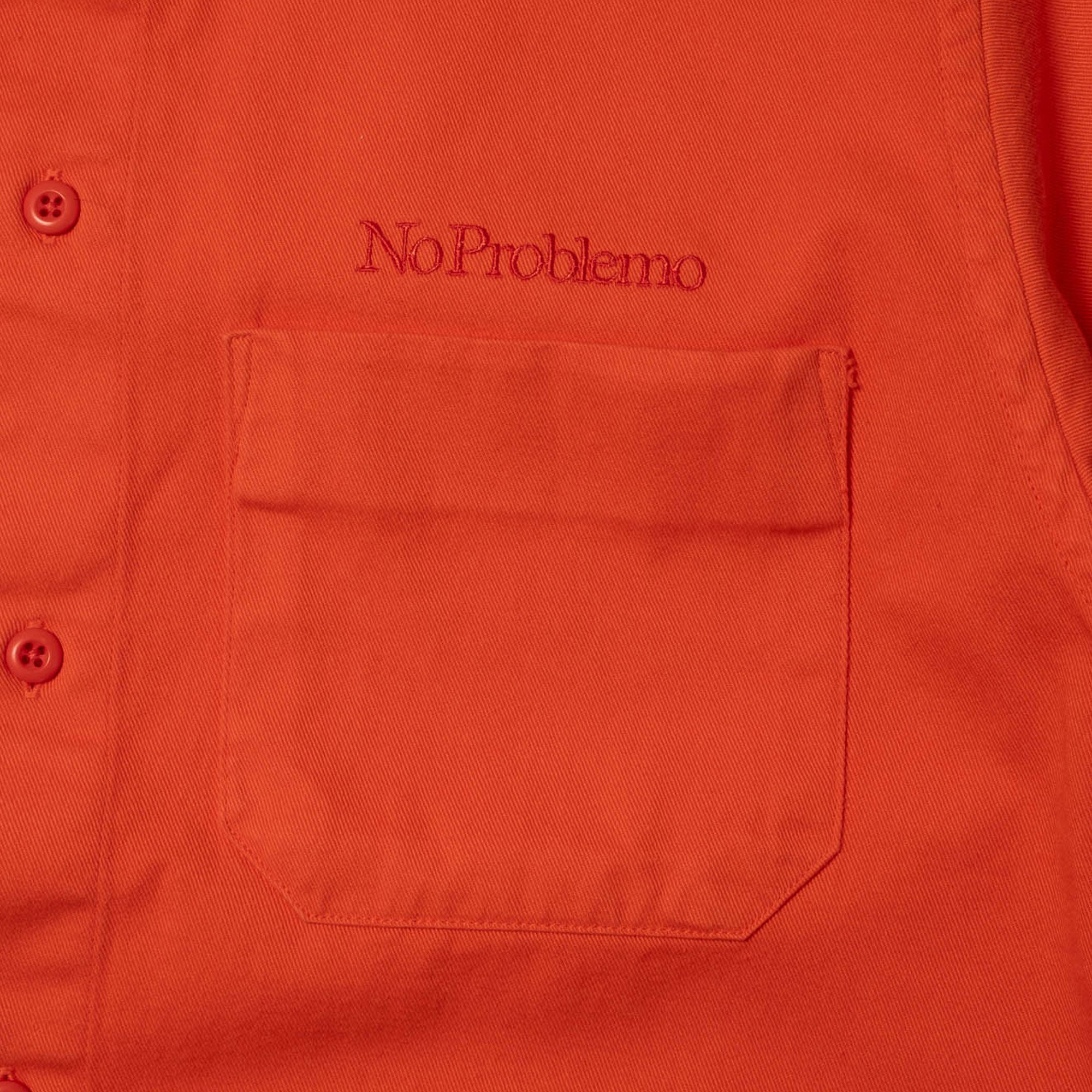 No Problemo Mini Problemo SS Work Shirt - Orange