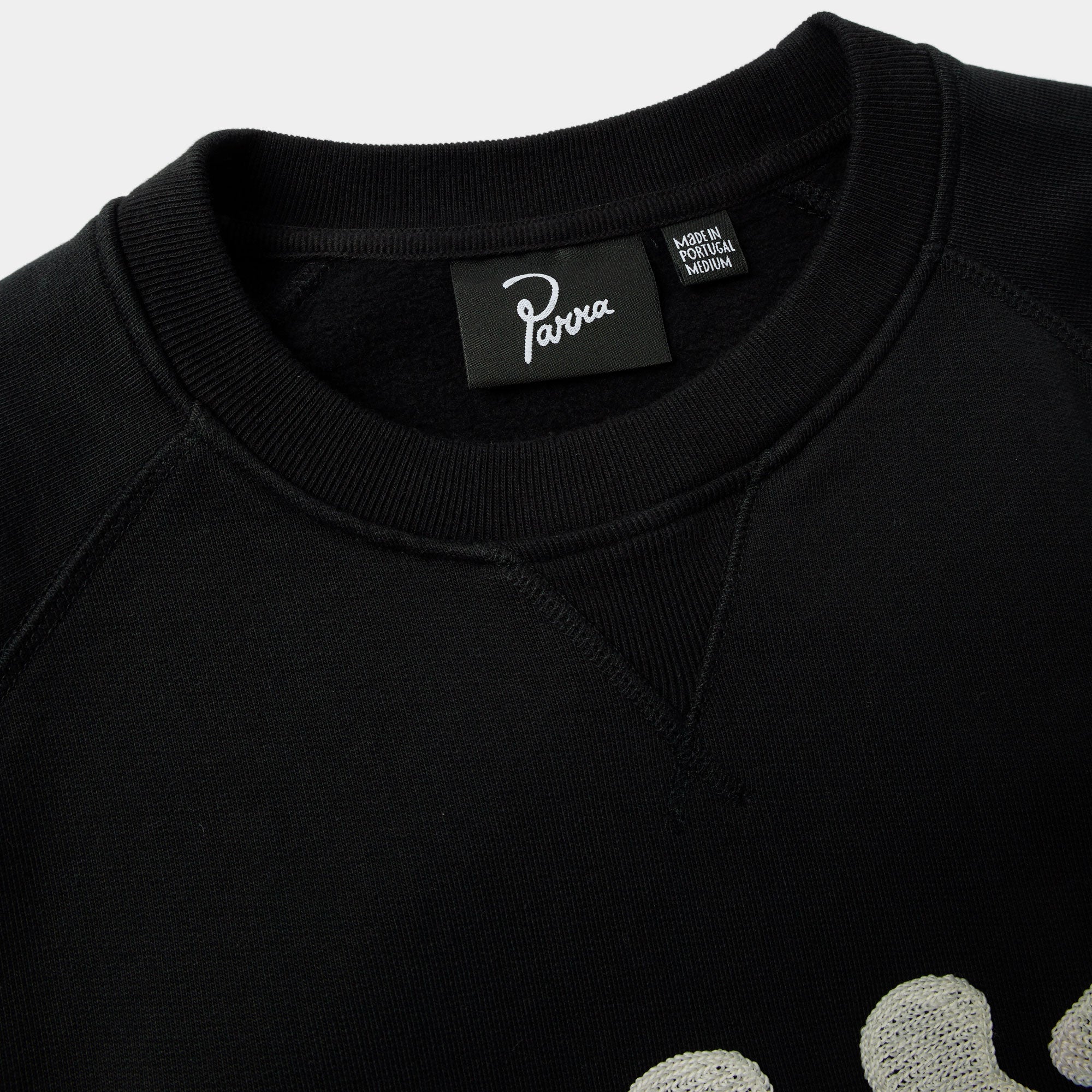 By Parra Blog Logo Crew Neck Sweatshirt - Washed Black