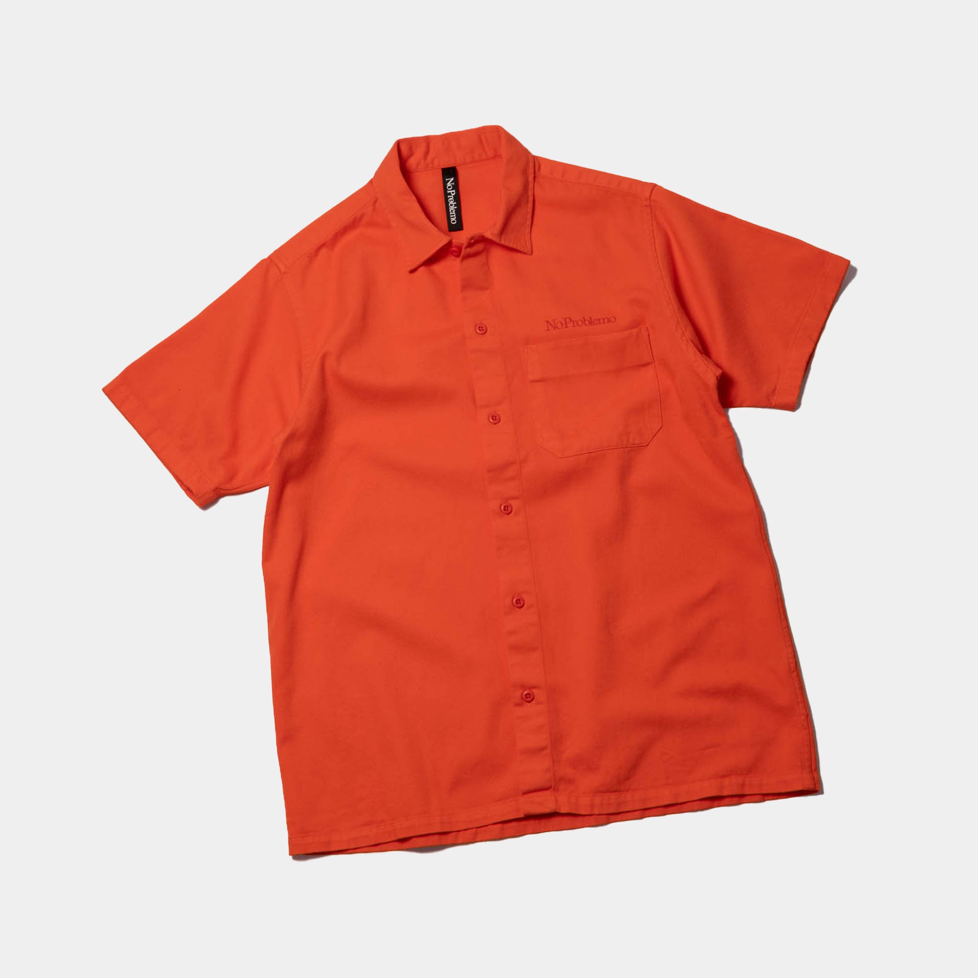 No Problemo Mini Problemo SS Work Shirt - Orange