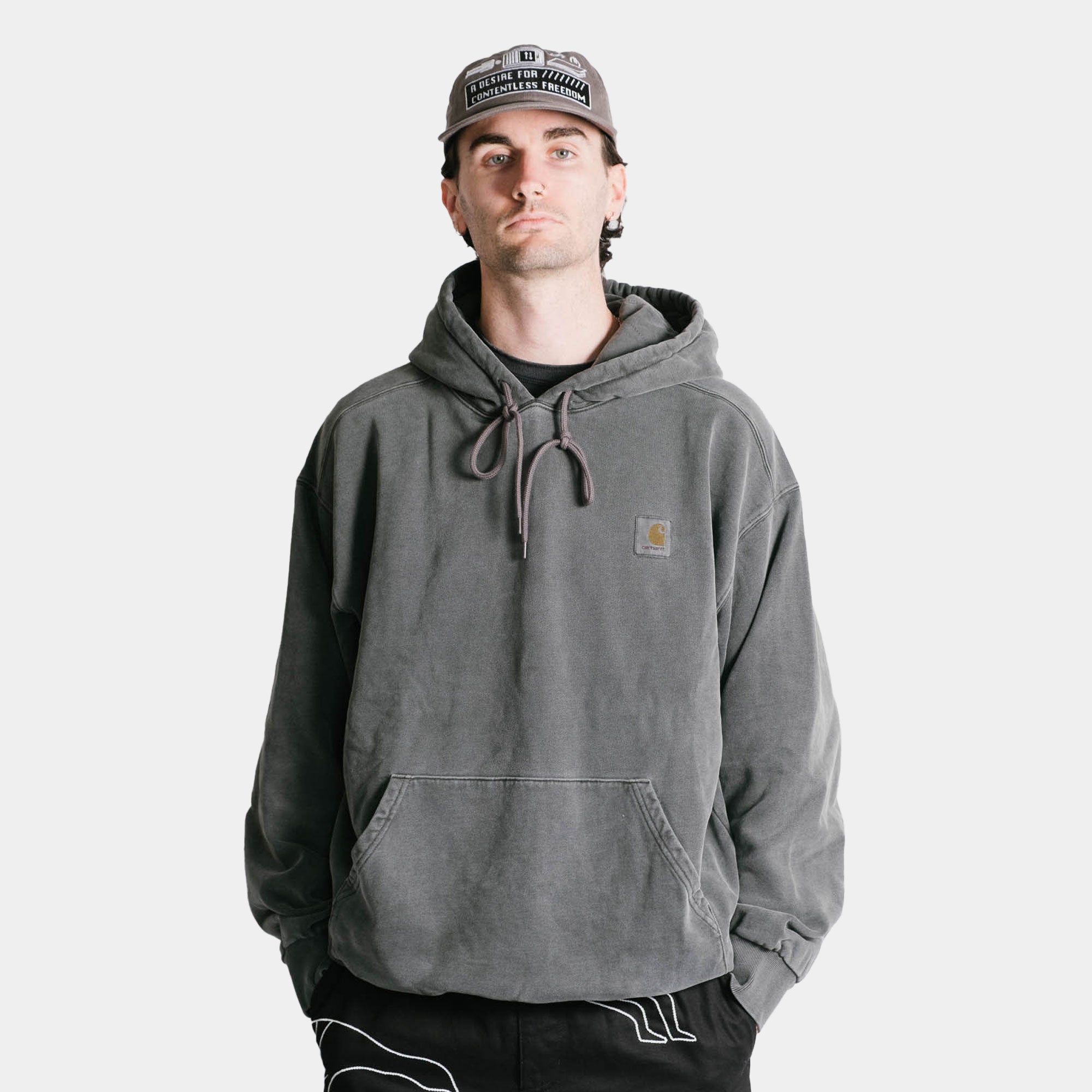 Carhartt WIP Hooded Vista Sweat - Graphite