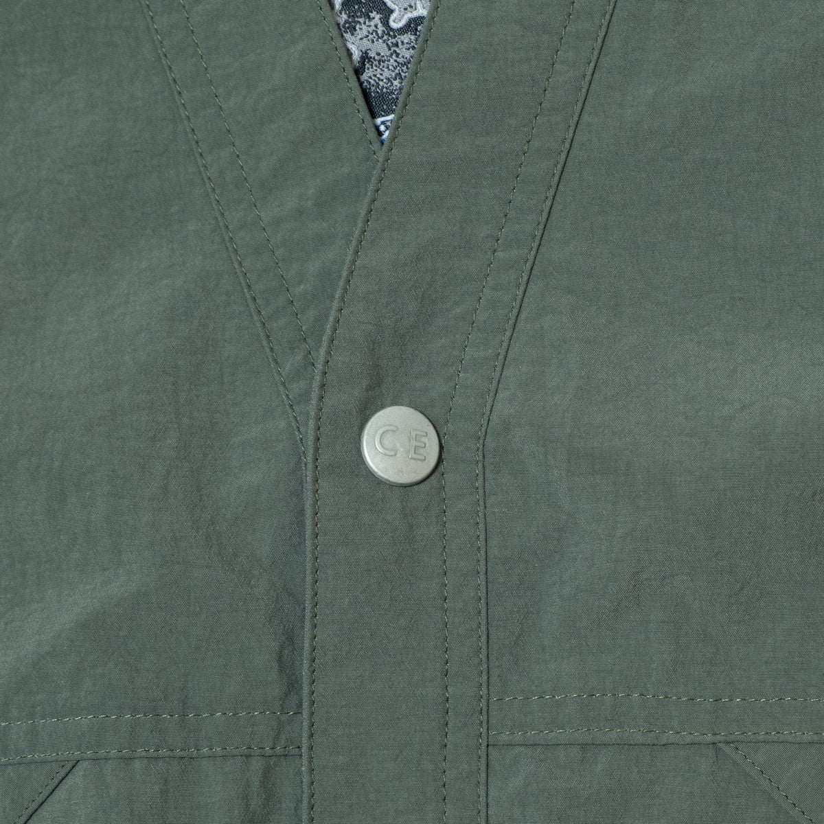 Cav Empt Nylon Cardigan - Green