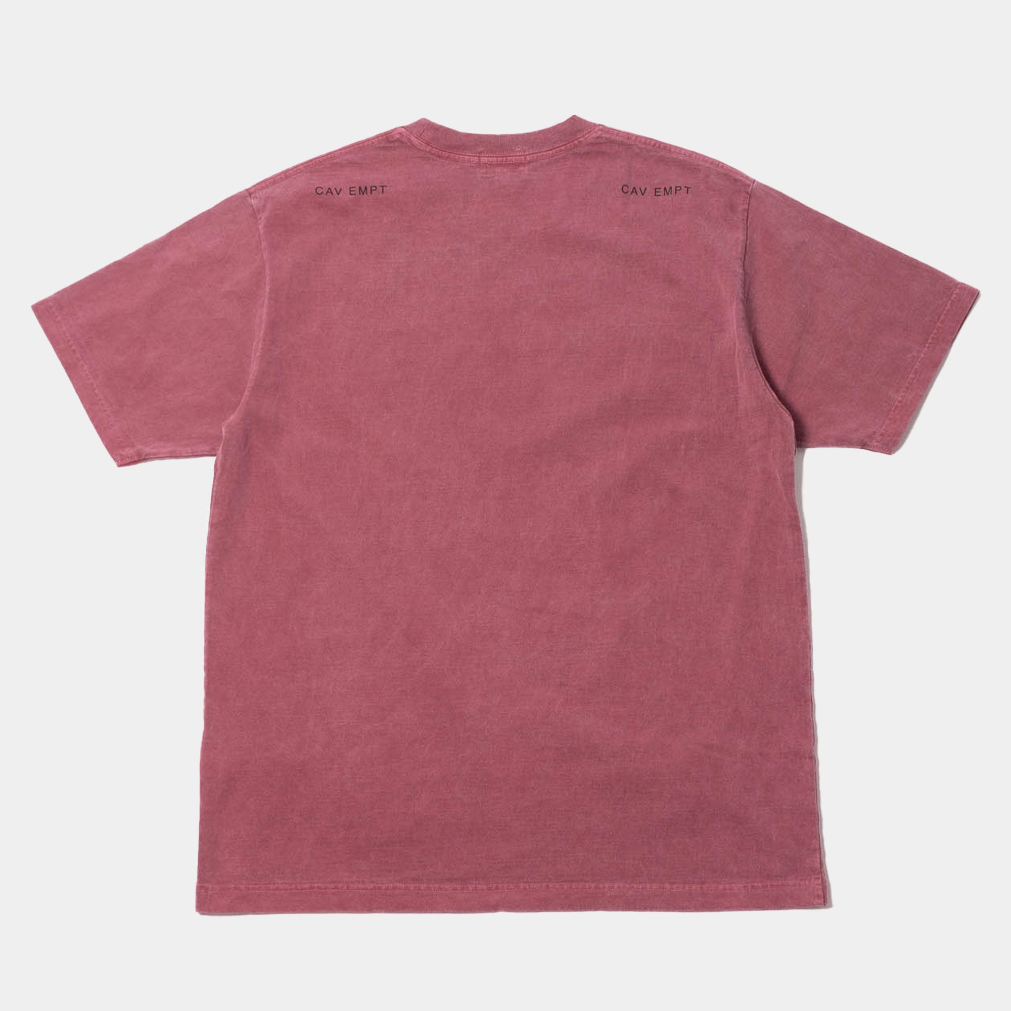 Cav Empt Overdye Rhetorical Operations T-Shirt - Burgundy