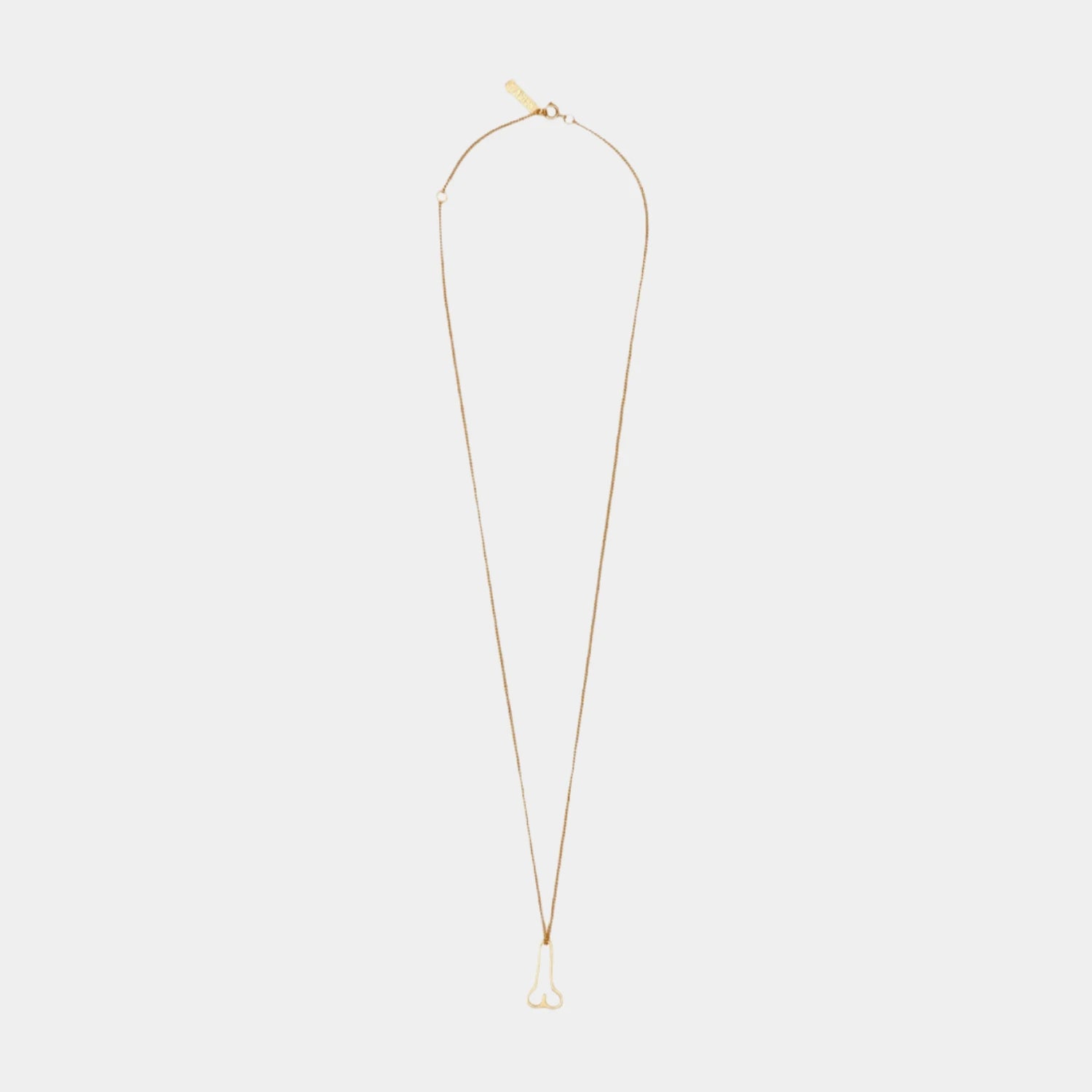 Aries Chain Necklace With Willy Charm - Gold