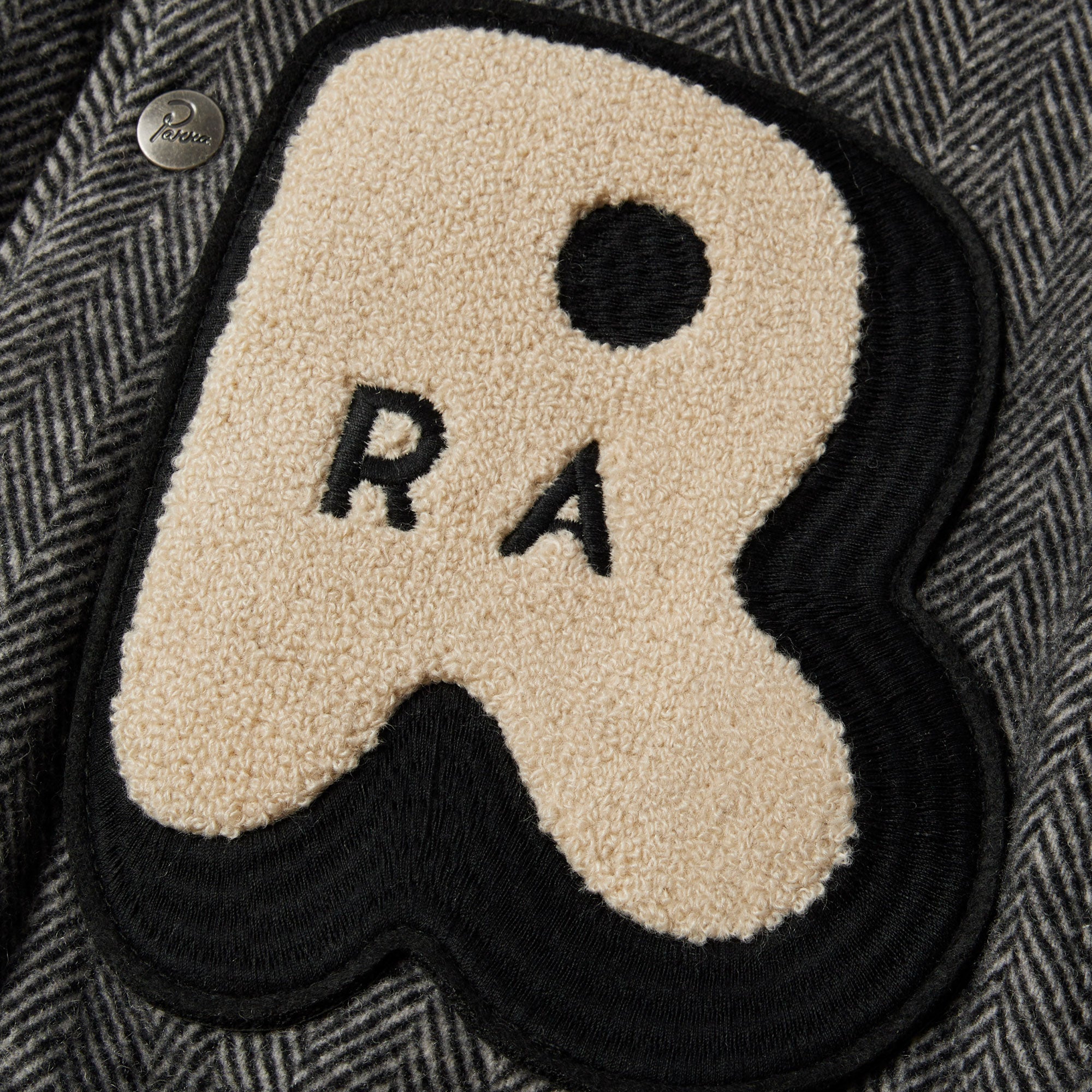 By Parra Rounded PAR Varsity Jacket - Dark Grey