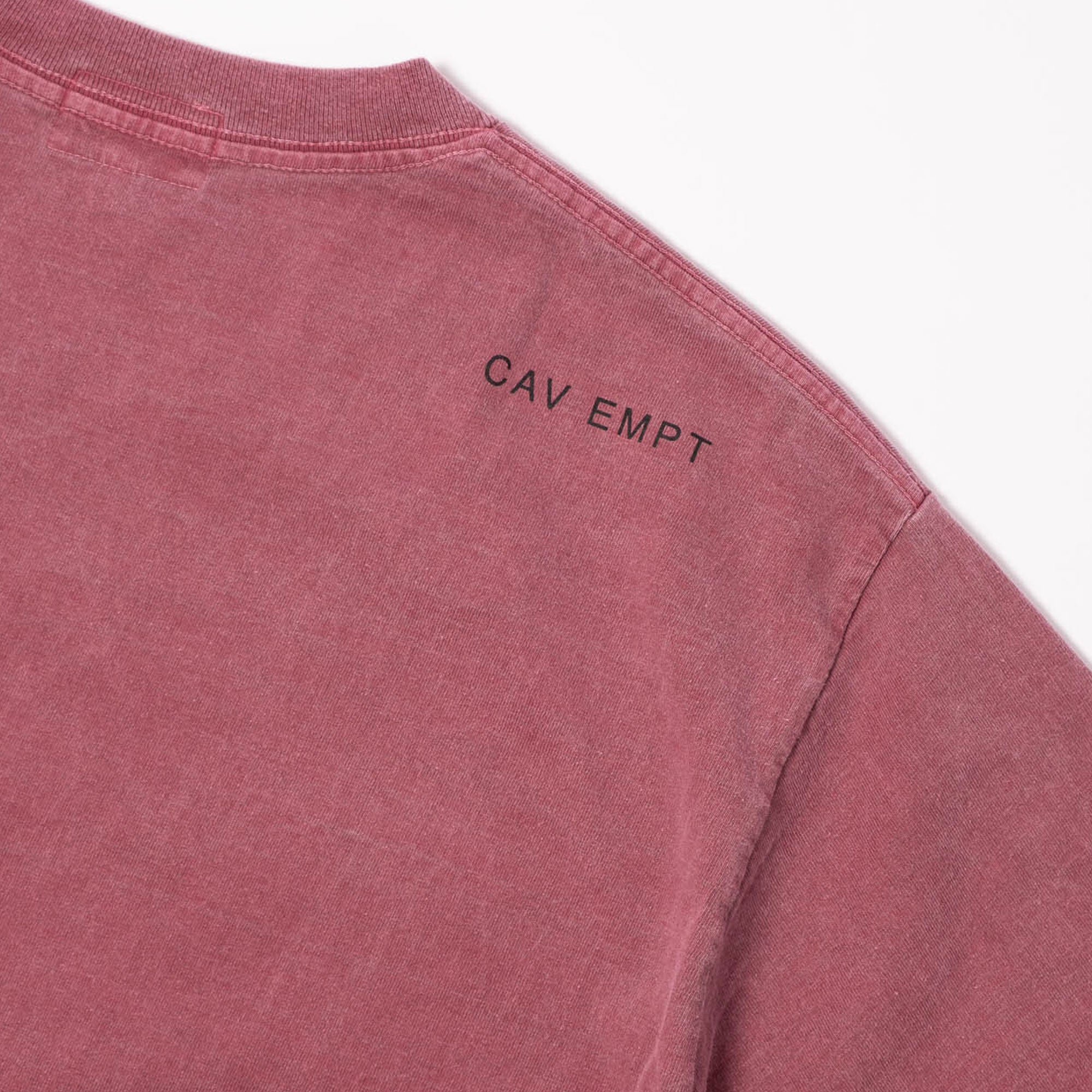 Cav Empt Overdye Rhetorical Operations T-Shirt - Burgundy