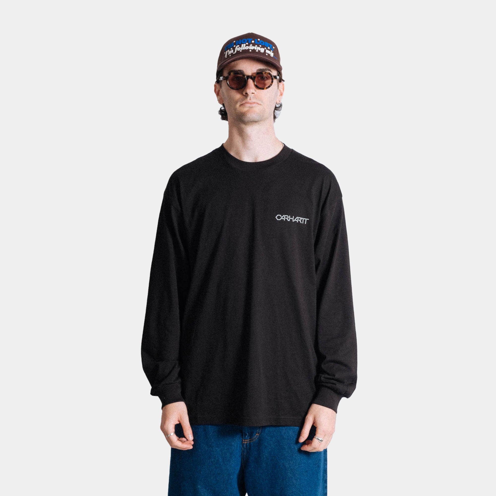 Carhartt WIP Detroit Standard LS T-Shirt - Black