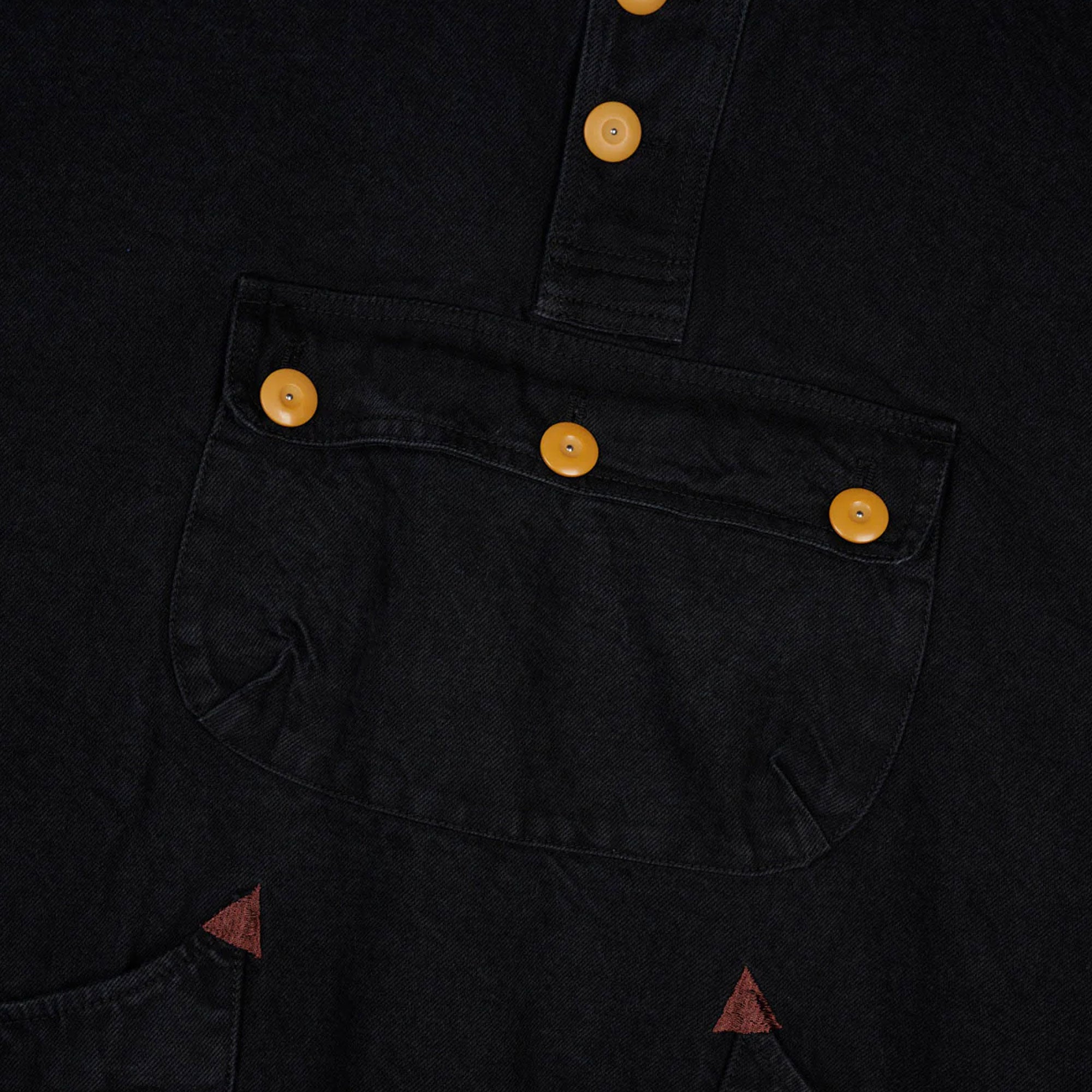 Brain Dead Denim Smock - Black