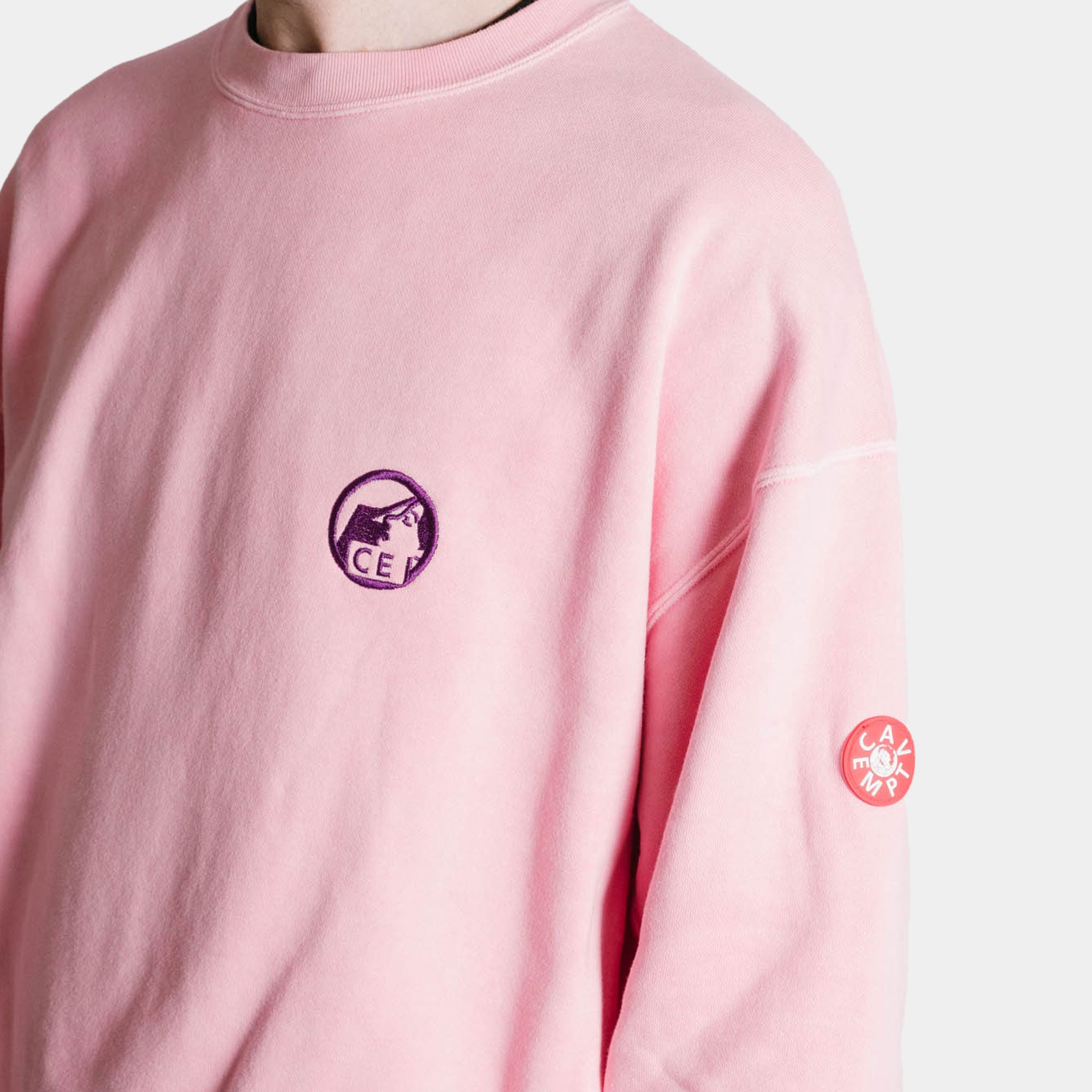 Cav Empt Overdye Pre Cog Crew Neck - Pink