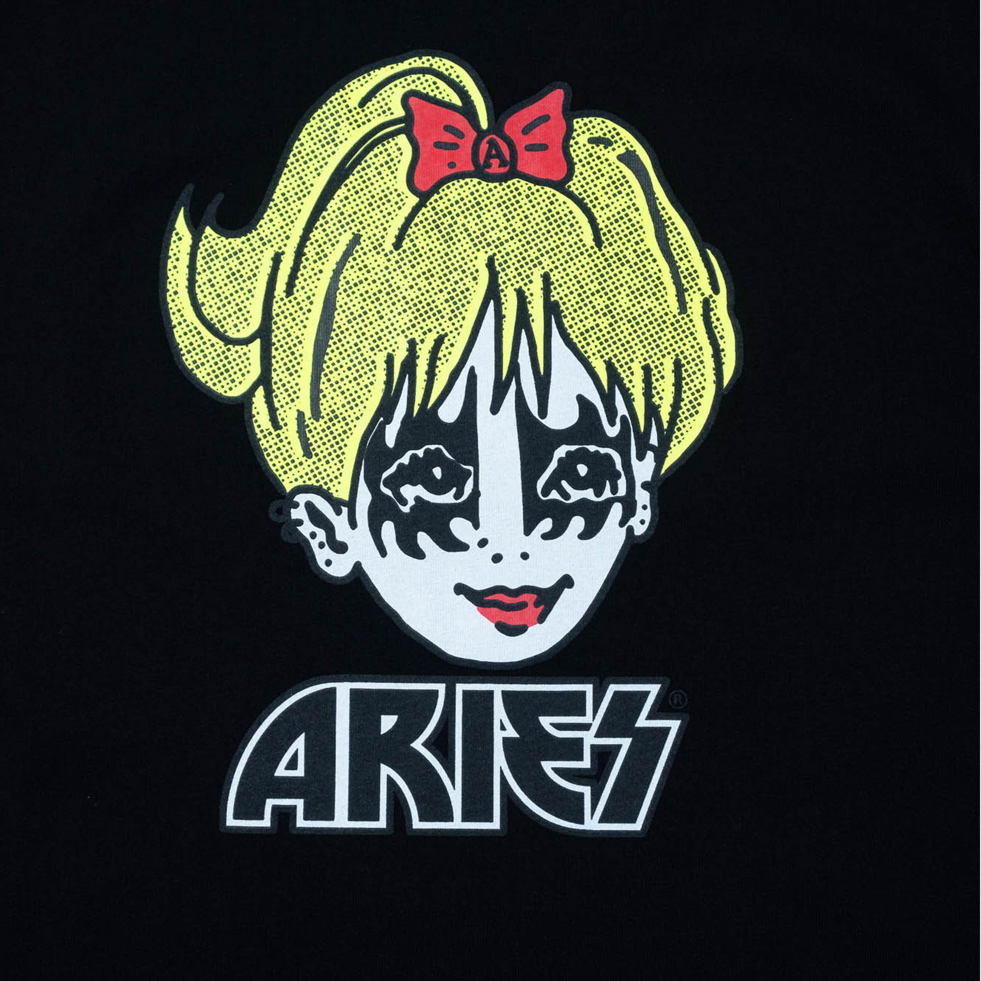 Aries Kiss SS Tee - Black