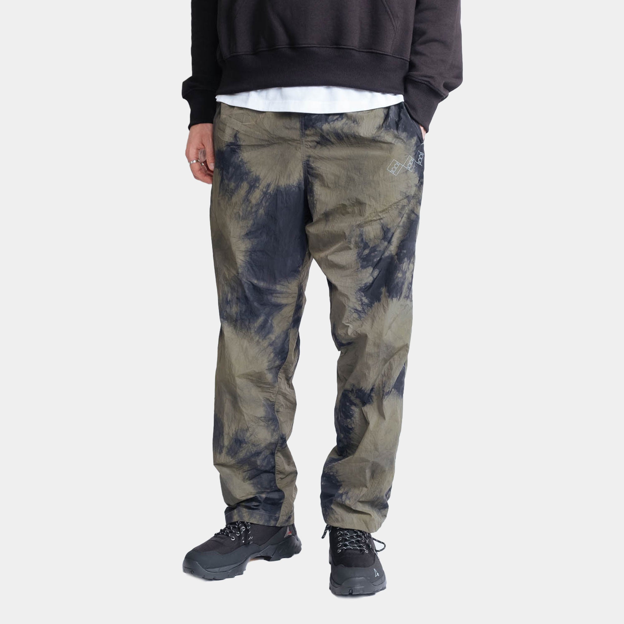 The Trilogy Tapes Tech Beach Pant - Black/Olive Marble