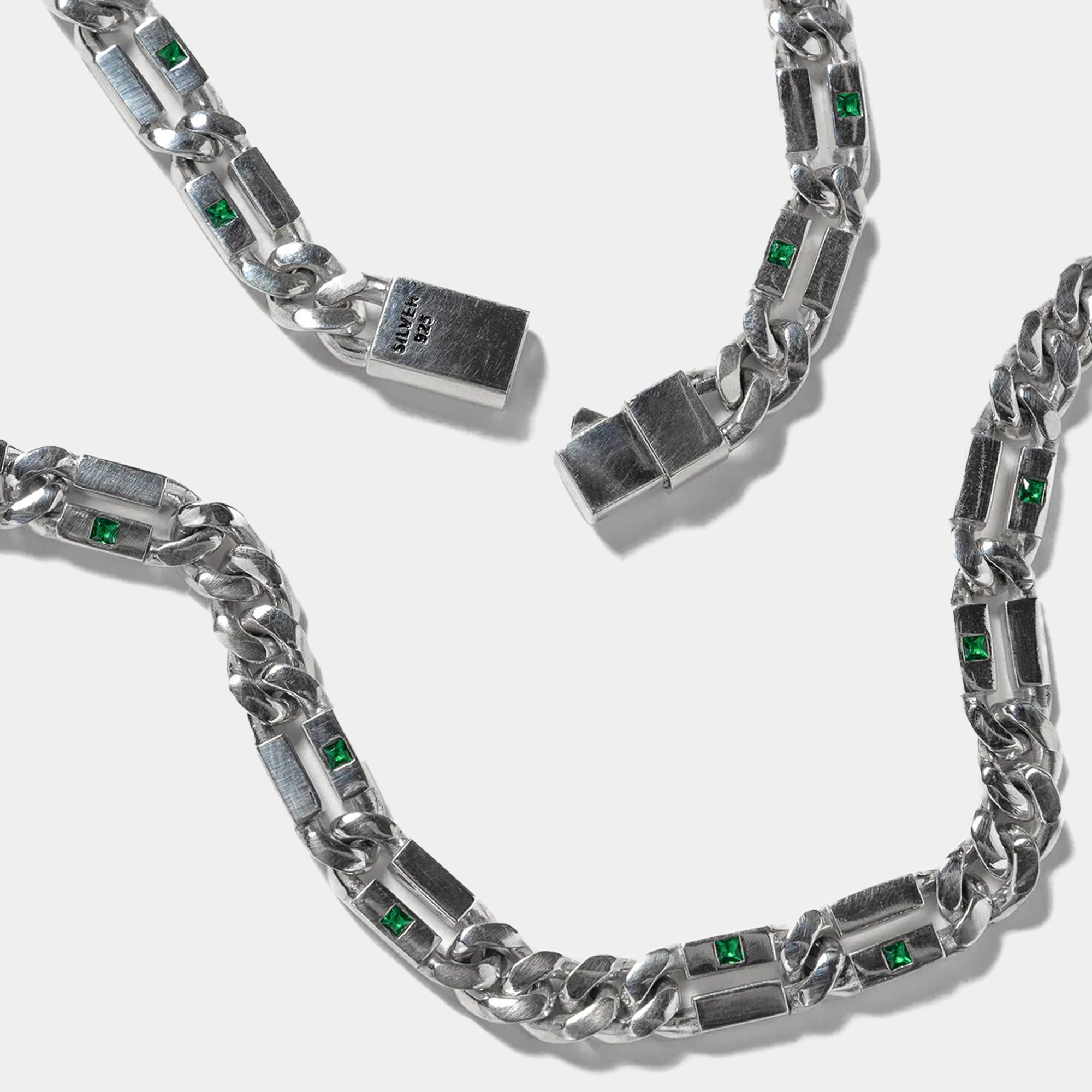 Maple Paradiso Chain - Silver 925/Emerald