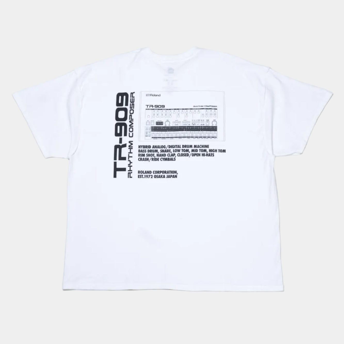 is-ness x Roland TR-909 Tee - White