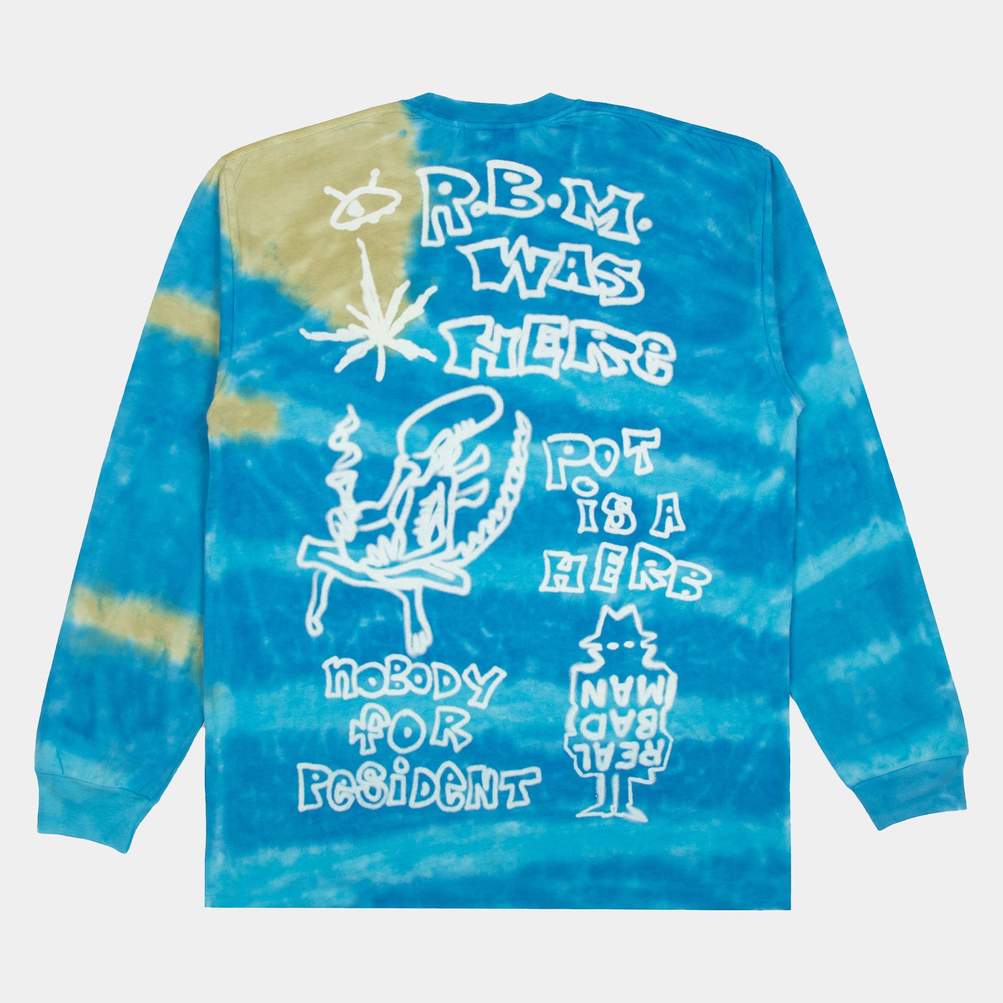 Real Bad Man Youth Party LS Tee - Blue