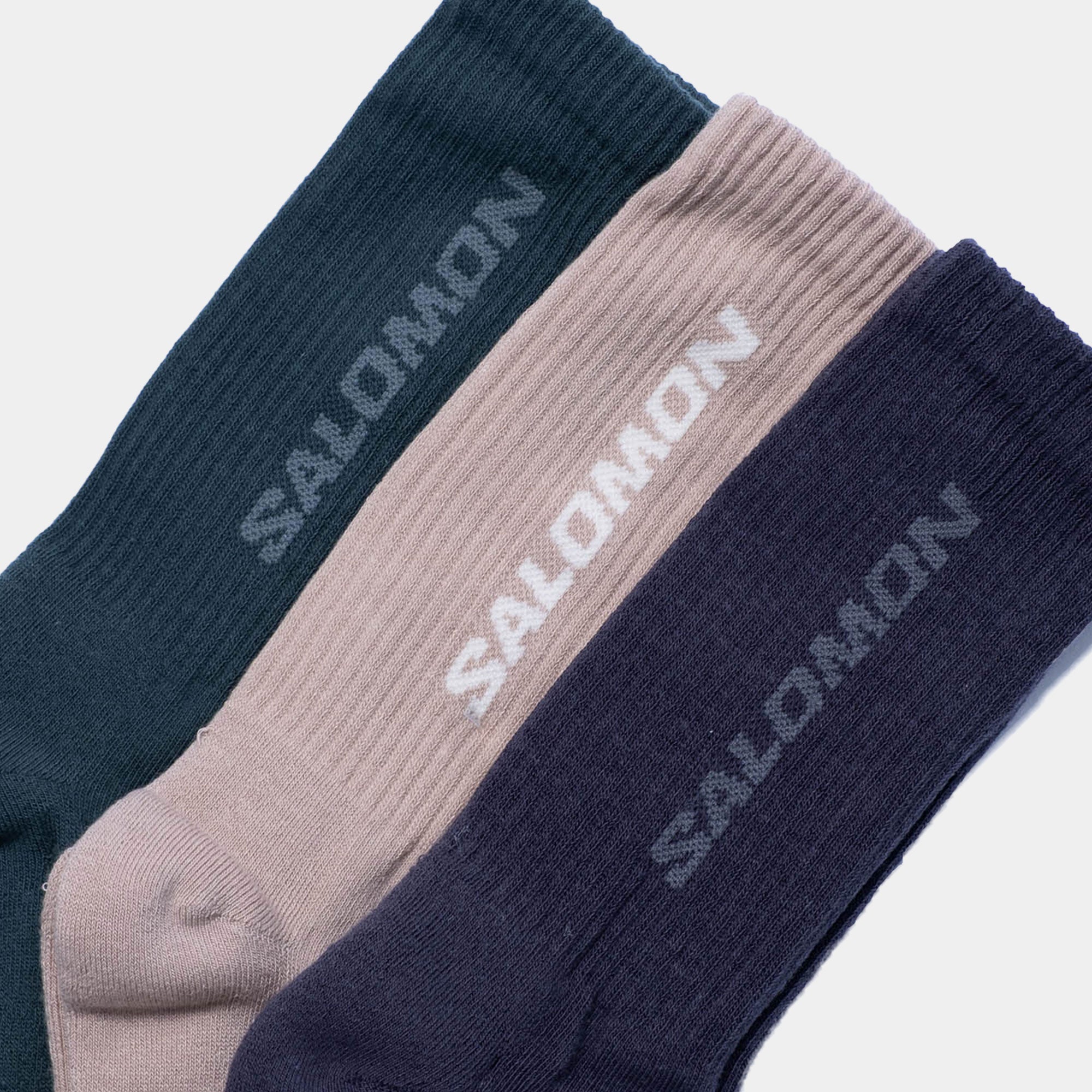 Salomon Everyday Crew 3-Pack Socks - Etherea/Nine Iron/North Atlantic