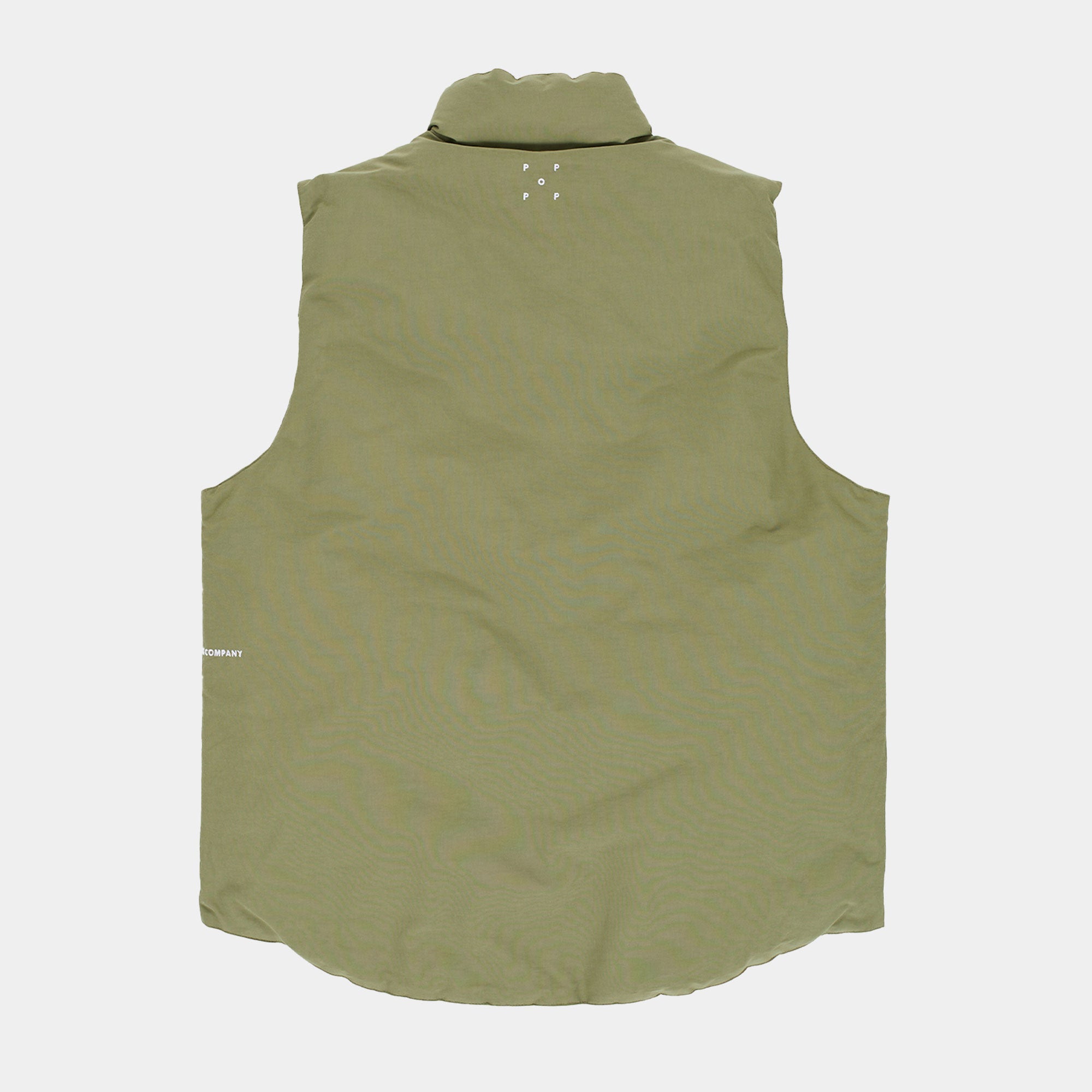 Pop Trading Company Quilted Reversible Vest - Four Leaf Clover