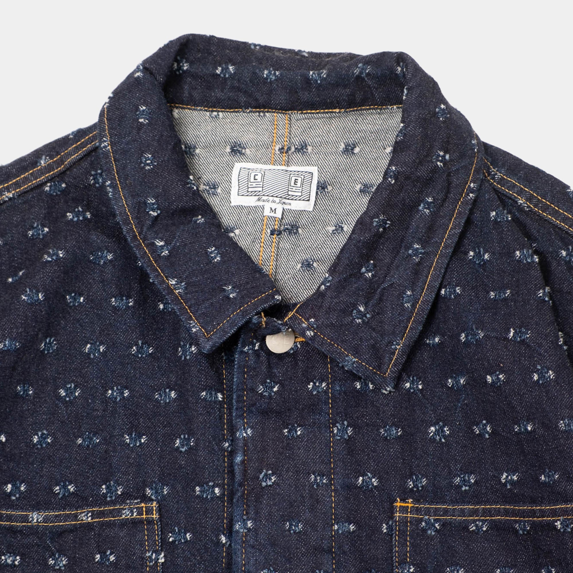 Cav Empt Maj Dam Denim Work Jacket - Indigo