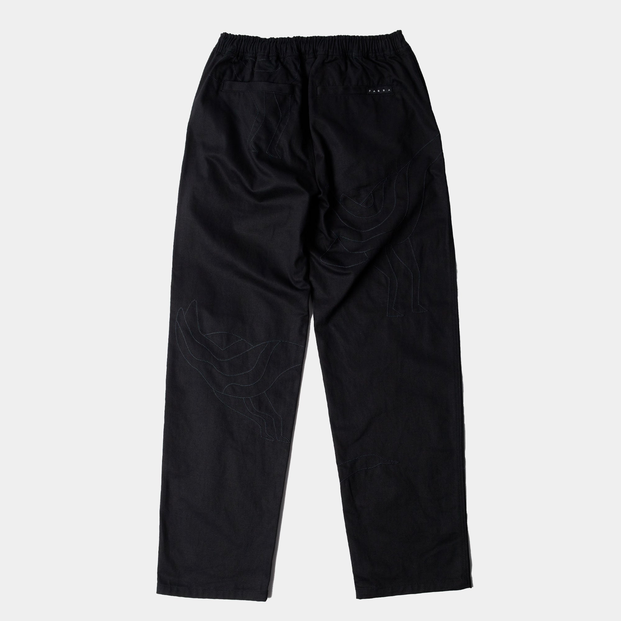 By Parra Stitched Up Duck Pants - Black