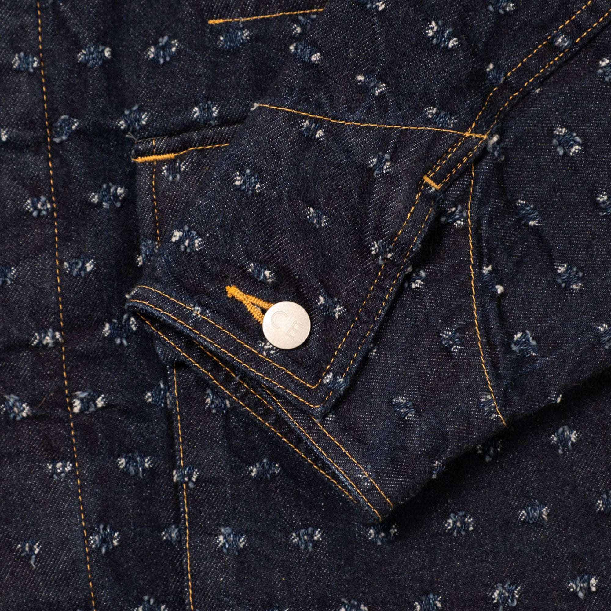 Cav Empt Maj Dam Denim Work Jacket - Indigo