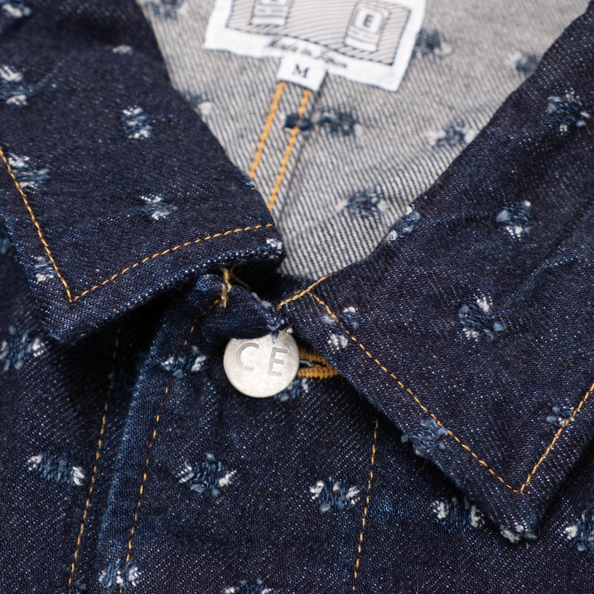 Cav Empt Maj Dam Denim Work Jacket - Indigo