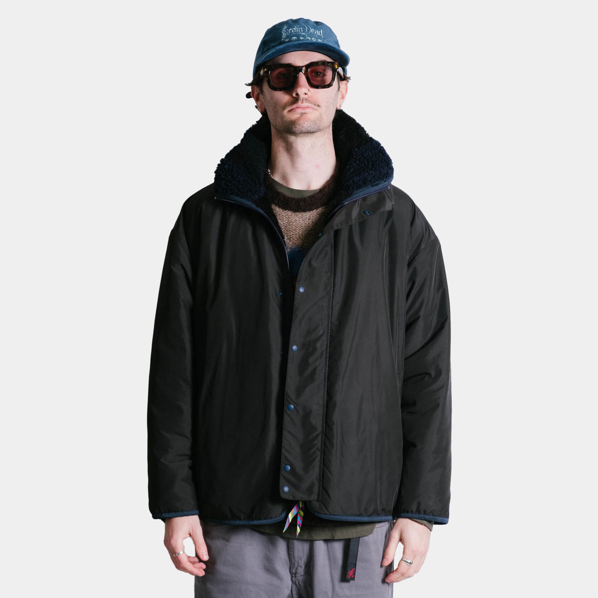 is-ness x Y(dot) By NORDISK Reversible Fleece Jacket - Black/Navy